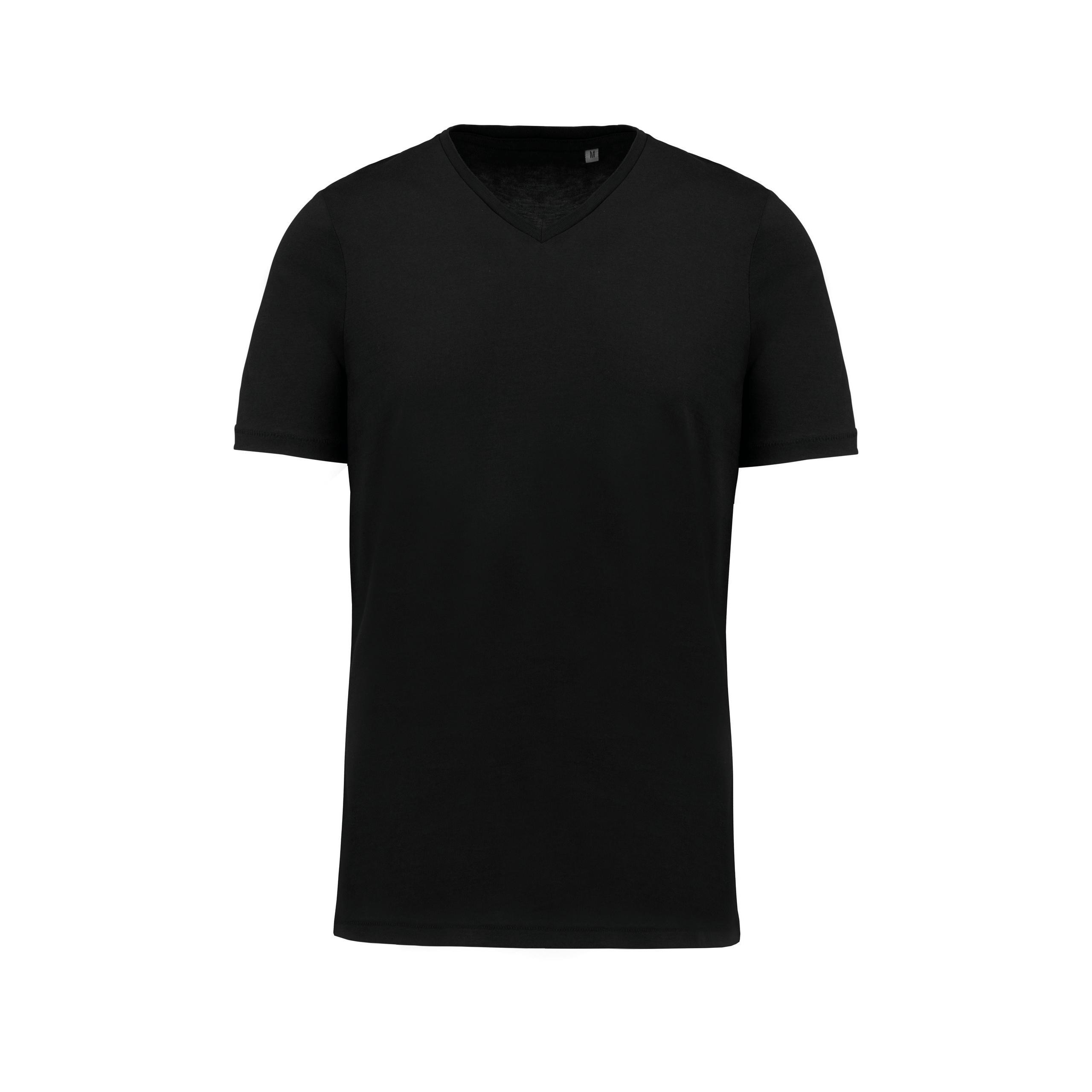 Kariban - T-shirt Supima® col V manches courtes homme - Black - S