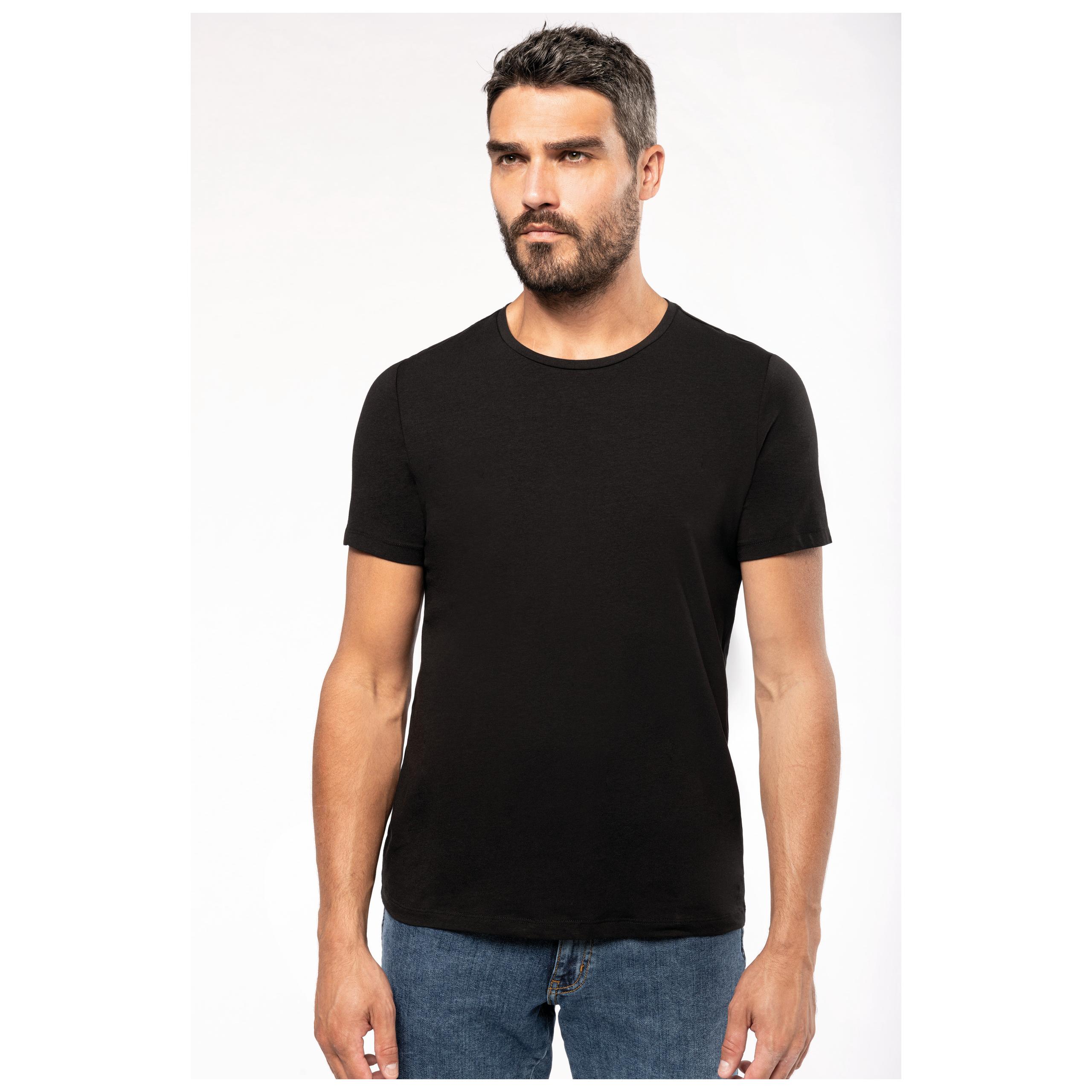 Kariban - T-shirt col rond manches courtes homme - Black - S