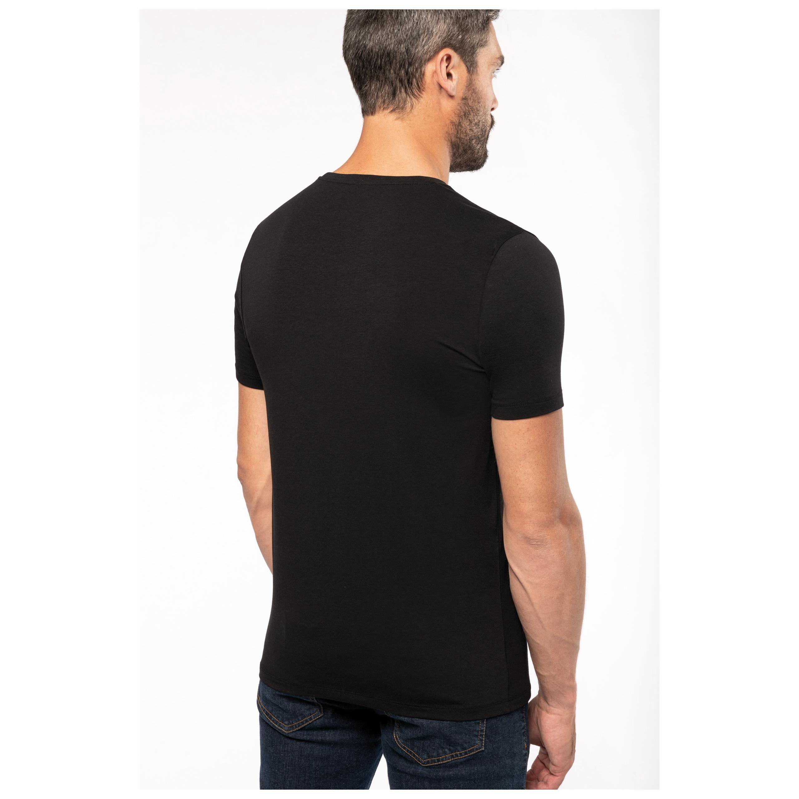 Kariban - T-shirt manches courtes col V homme - Black - S