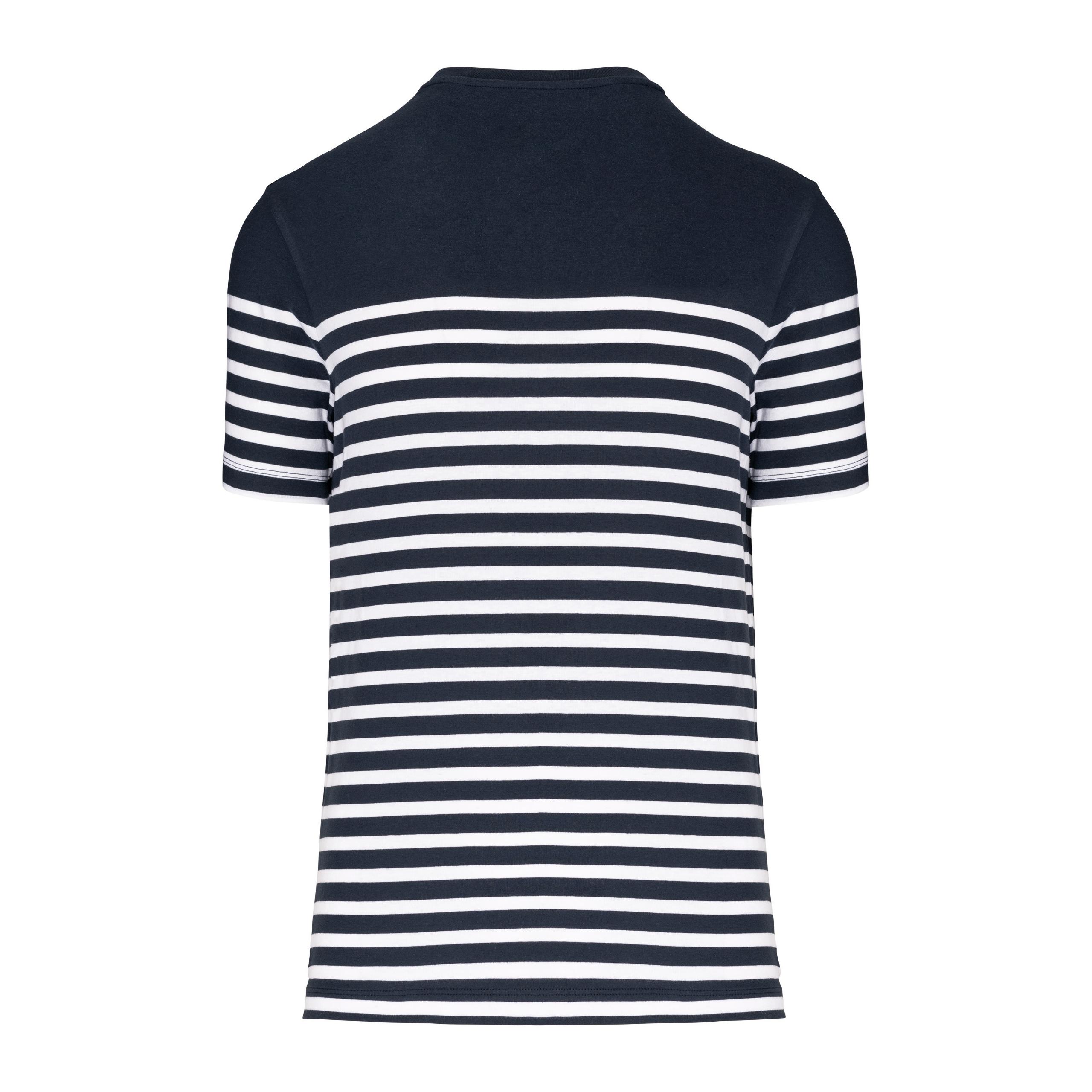 Kariban - T-shirt marin col rond Bio homme - Navy / White Stripes - S