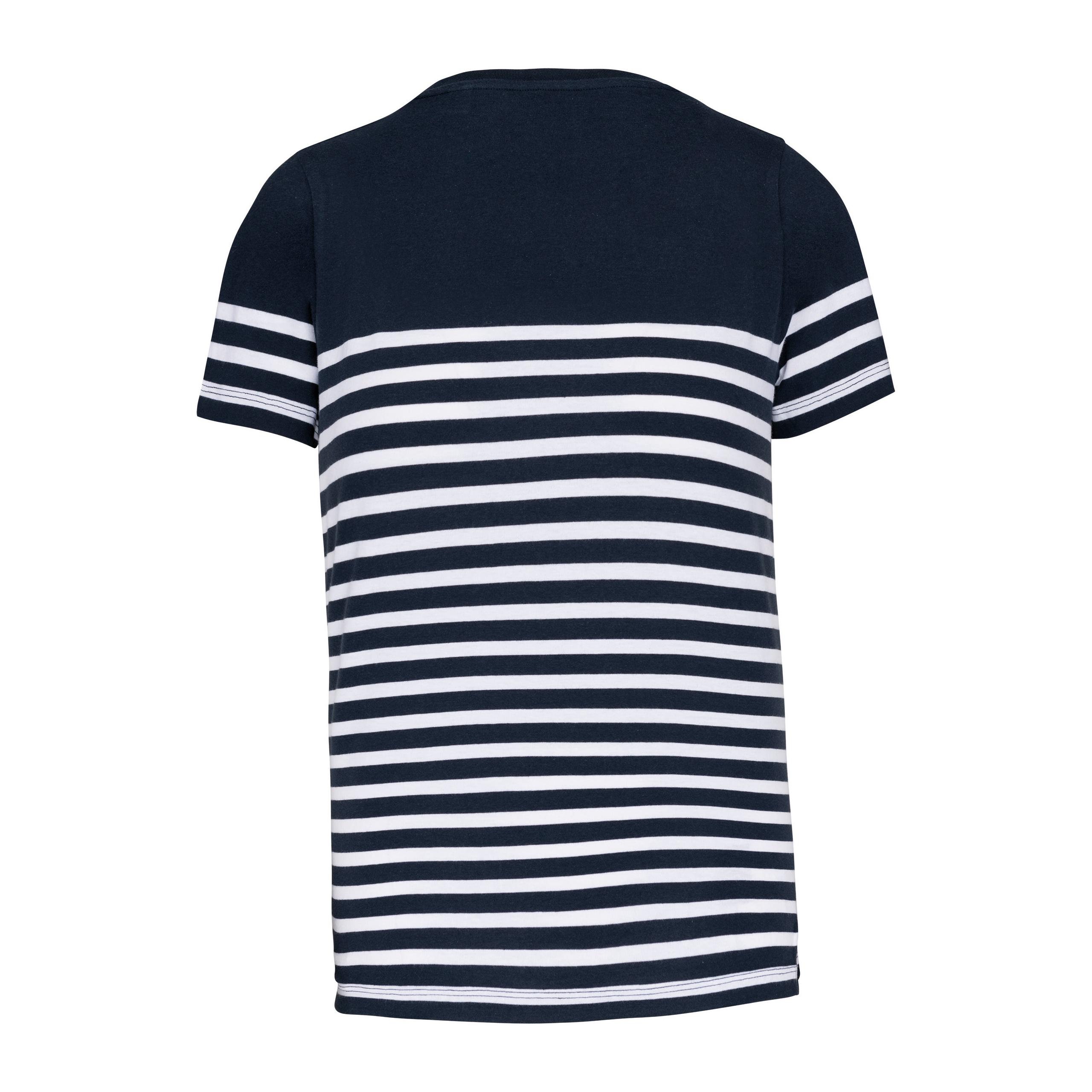 Kariban - T-shirt marin col rond Bio enfant - Navy / White Stripes - 4/6 ans