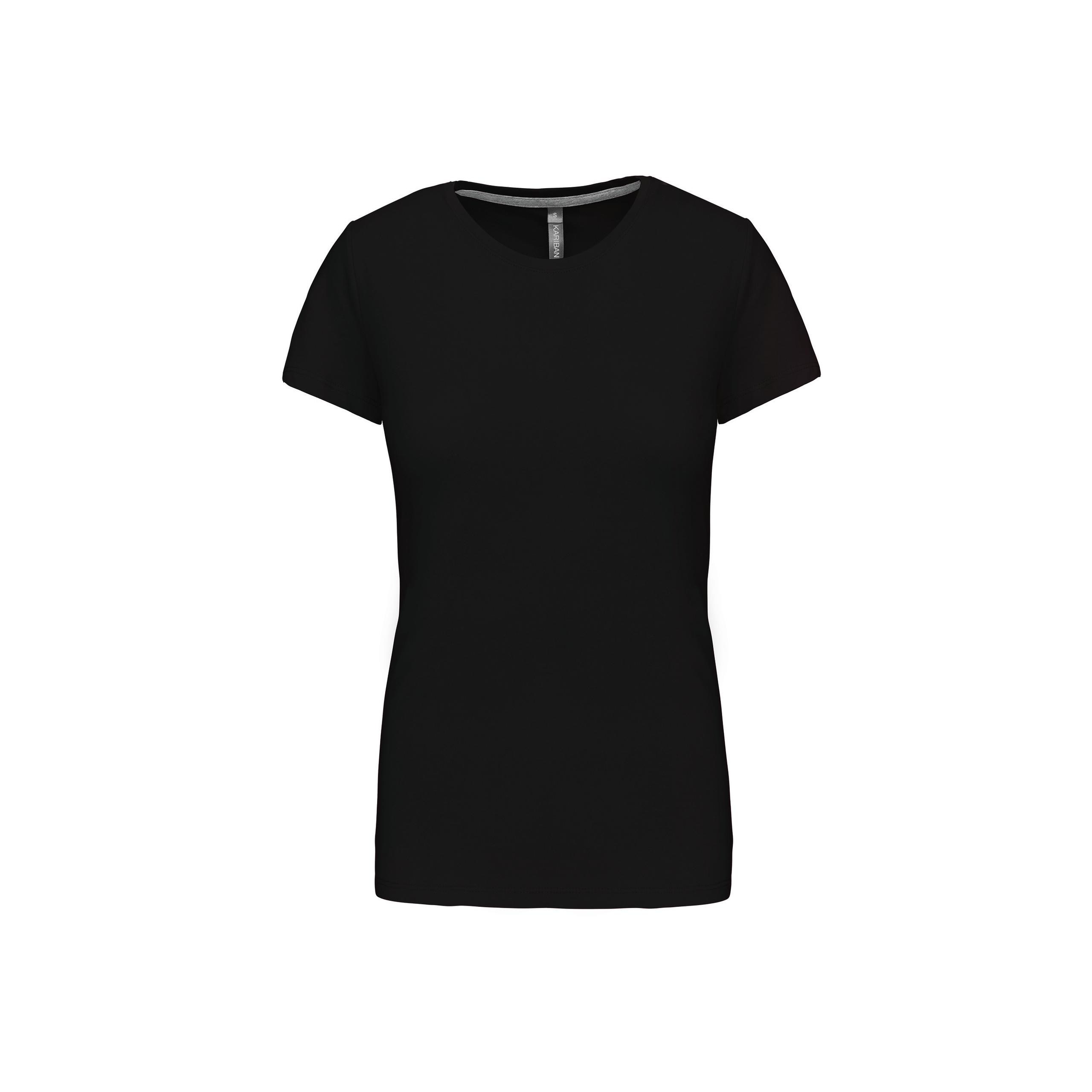 Kariban - T-shirt col rond manches courtes femme - Black - 3XL