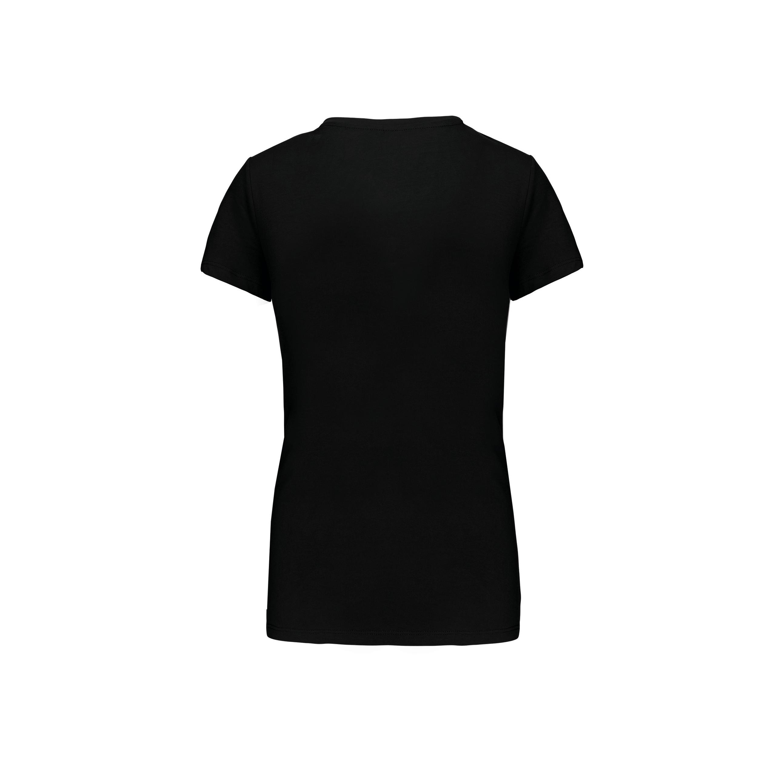 Kariban - T-shirt col V manches courtes femme - Black - 3XL