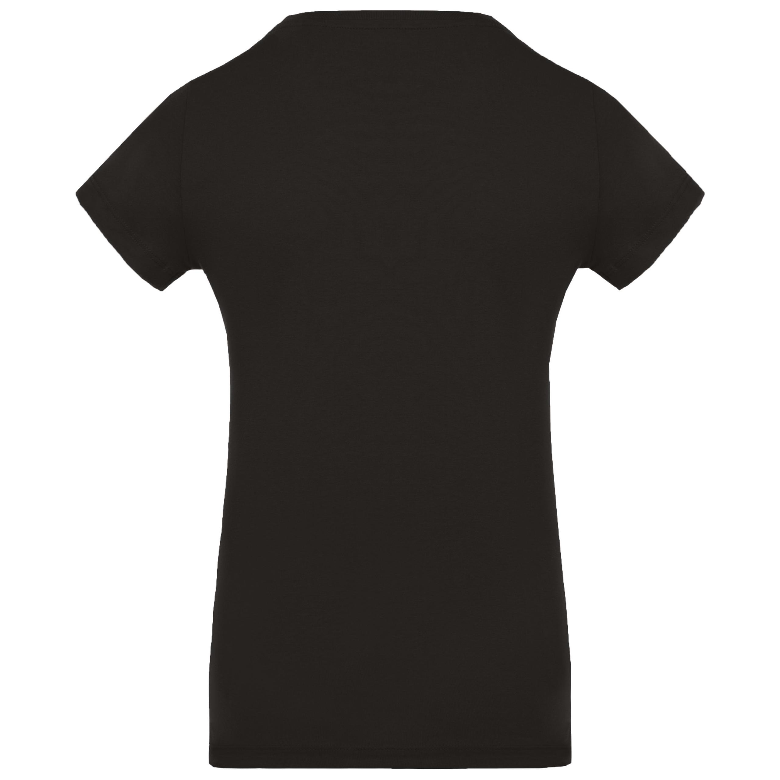 Kariban - T-shirt coton Bio col rond femme - Black - L