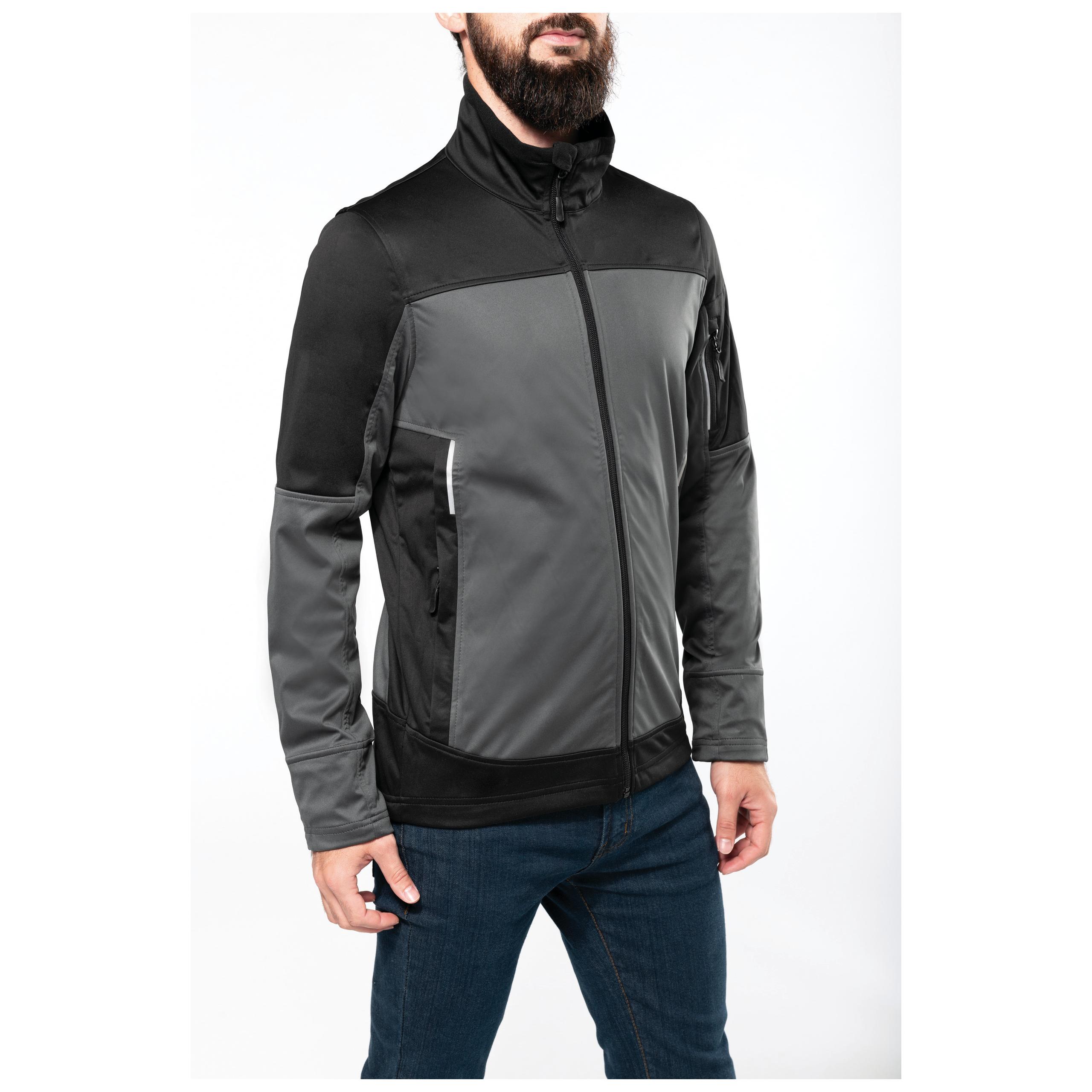 Kariban - Veste softshell bicolore - Titanium / Black - M