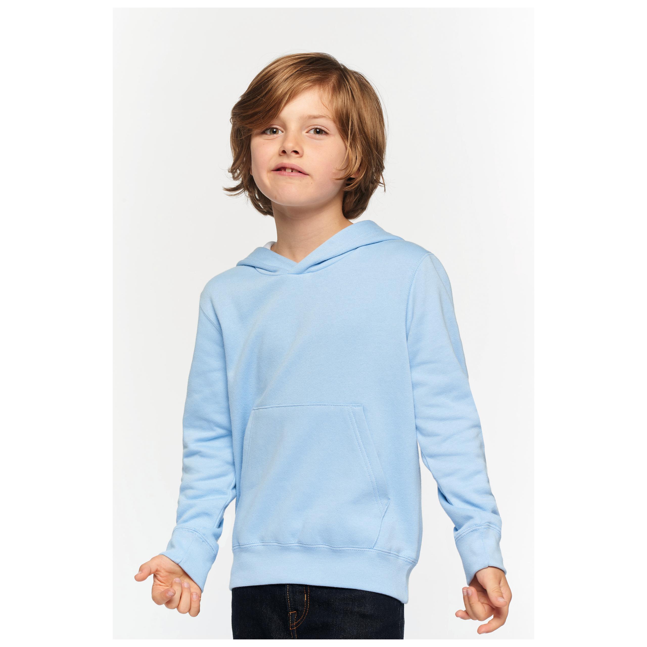 Kariban - Sweat-shirt capuche contrastée enfant - Black / Fine Grey - 6/8 ans