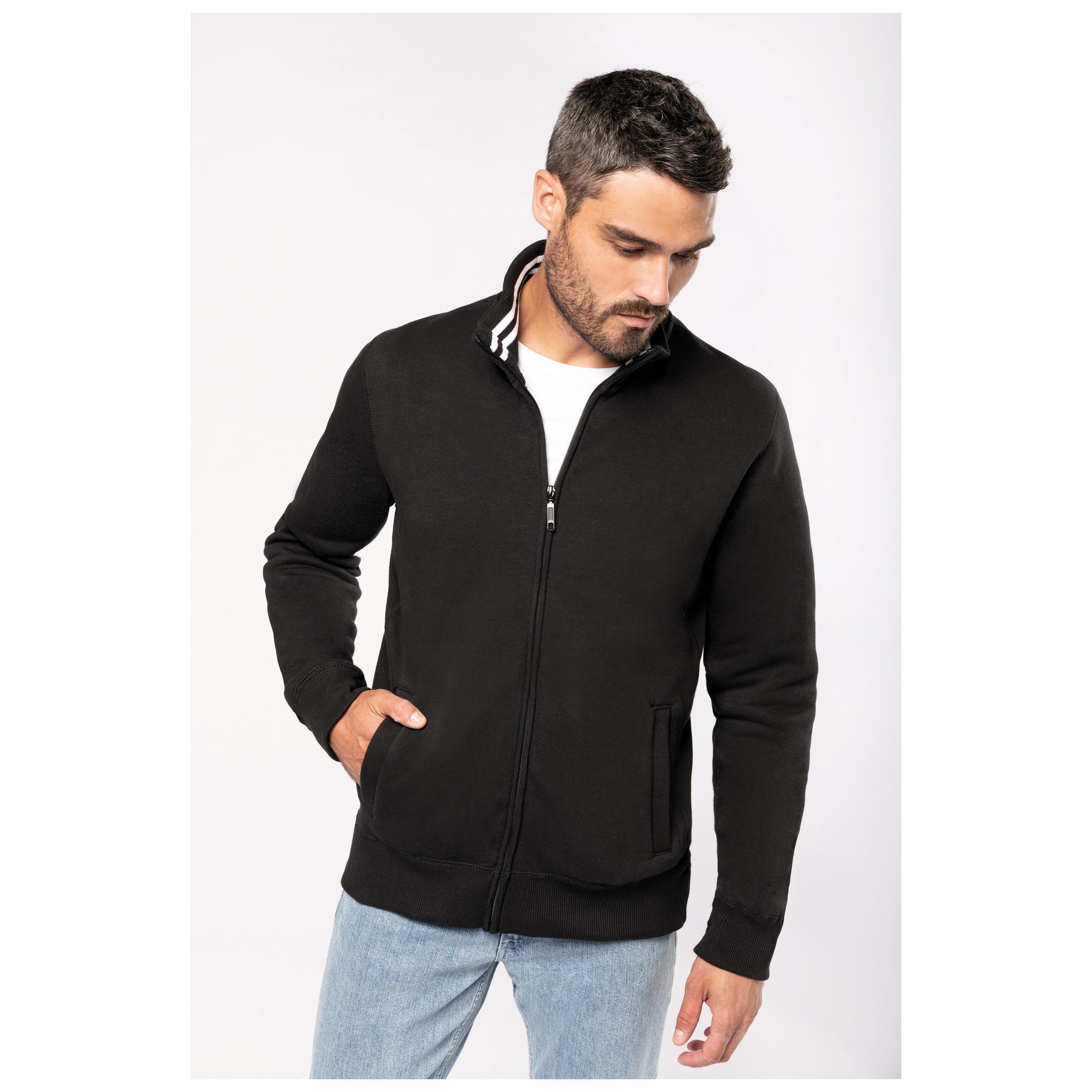 Kariban - Veste molleton zippée homme - Black - M