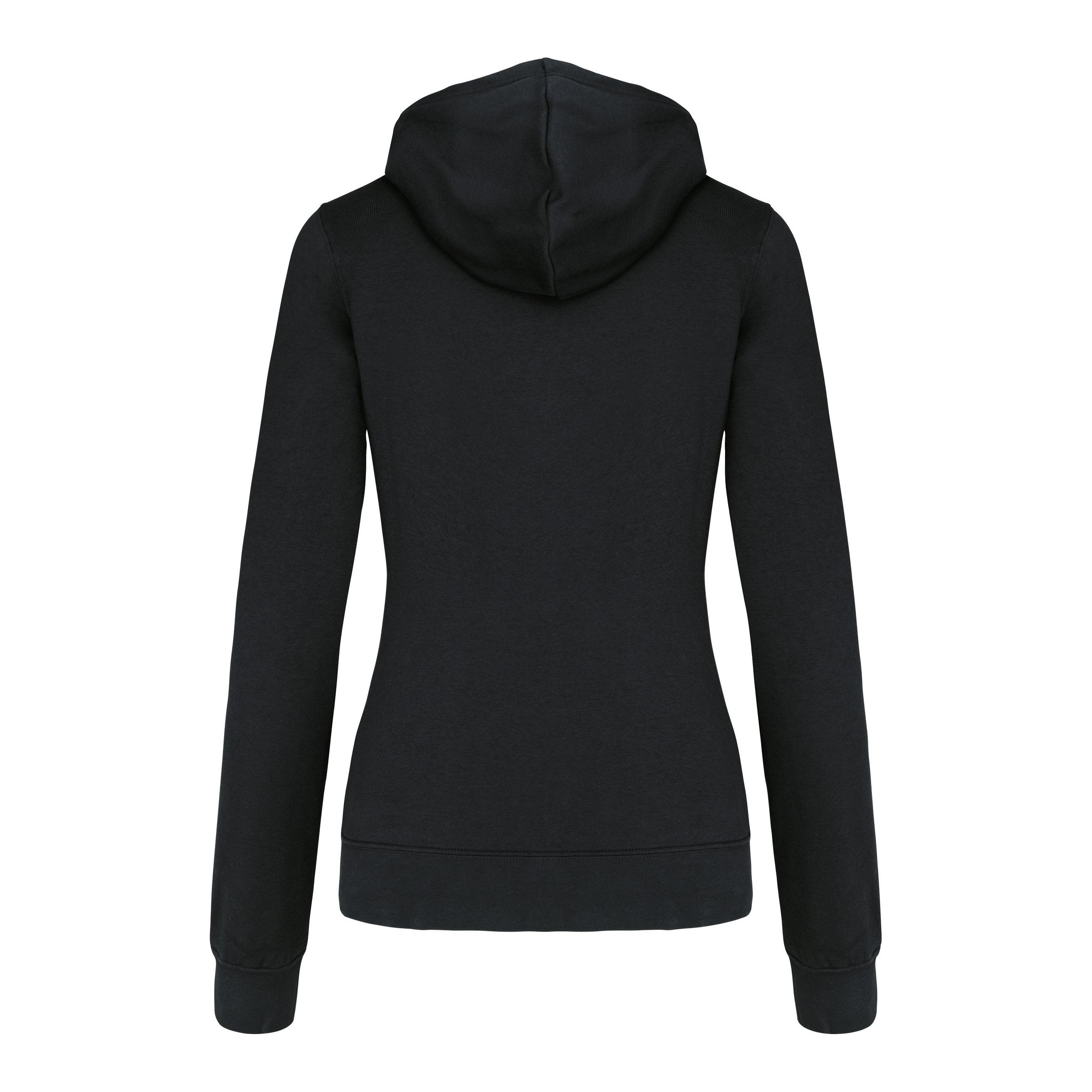 Kariban - Sweat-shirt capuche contrastée femme - Black / Fine Grey - S