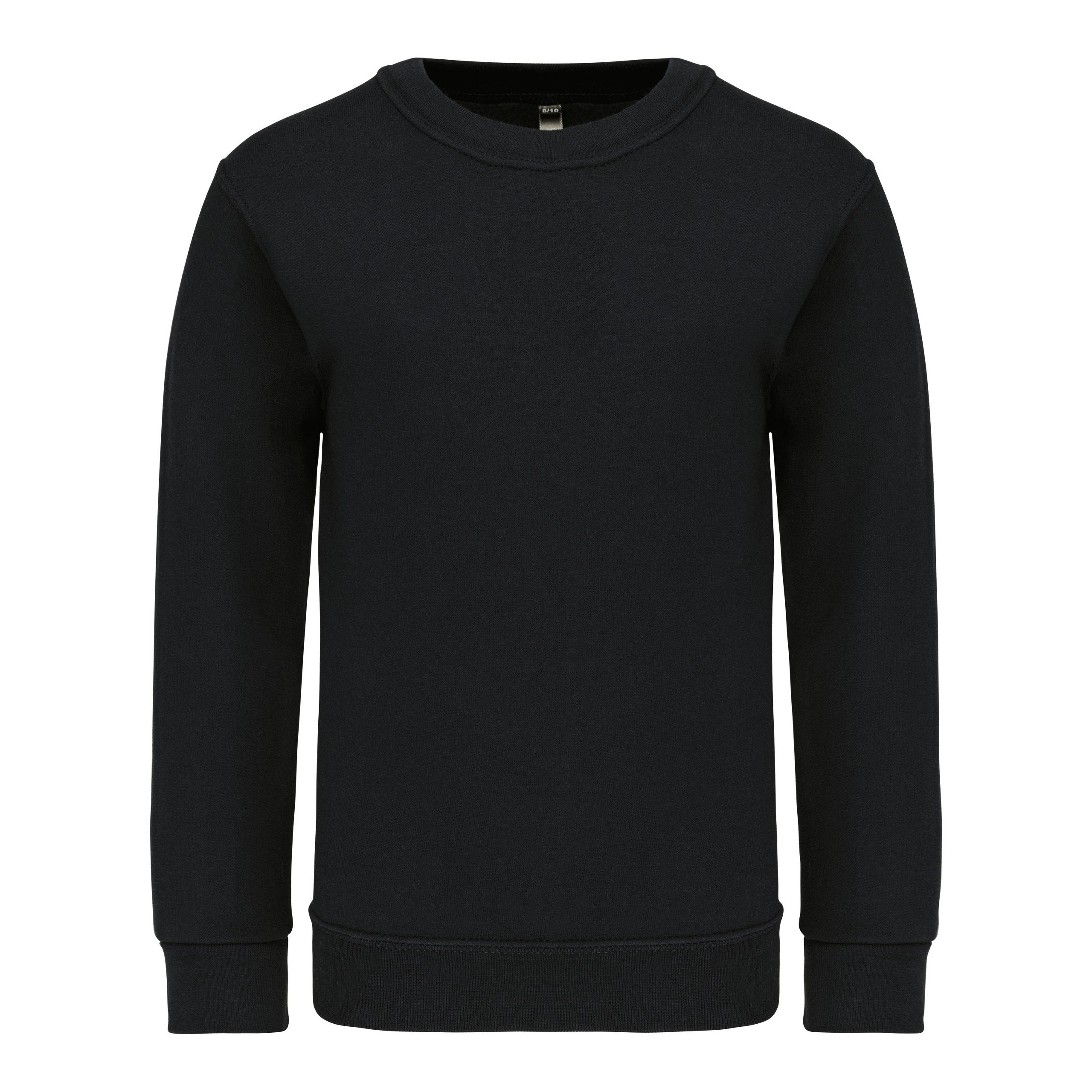 Kariban - Sweat-shirt col rond enfant - Black - 10/12 ans