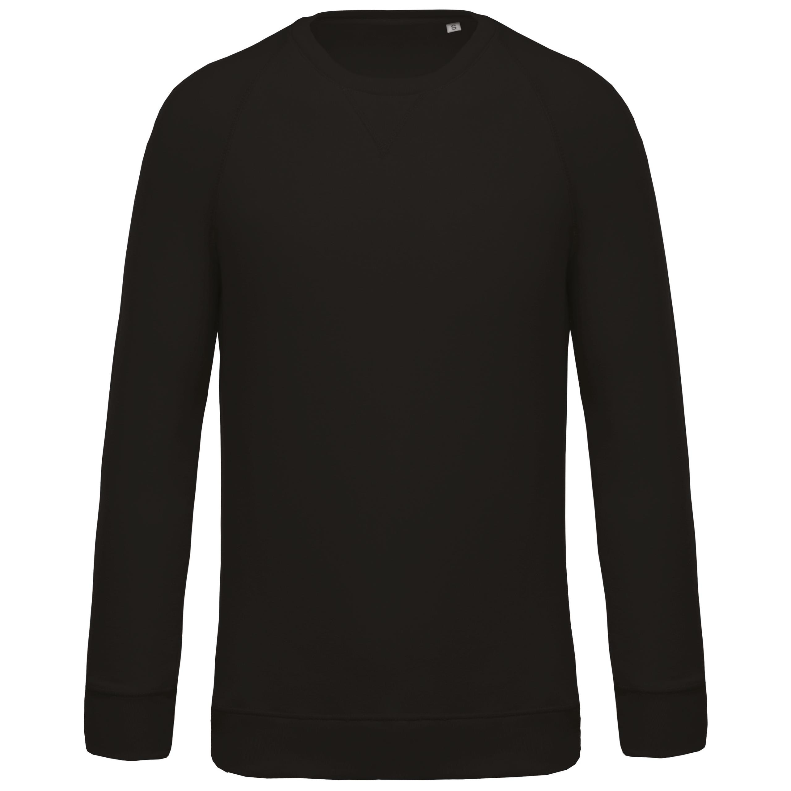 Kariban - Sweat-shirt Bio col rond manches raglan homme - Black - 3XL