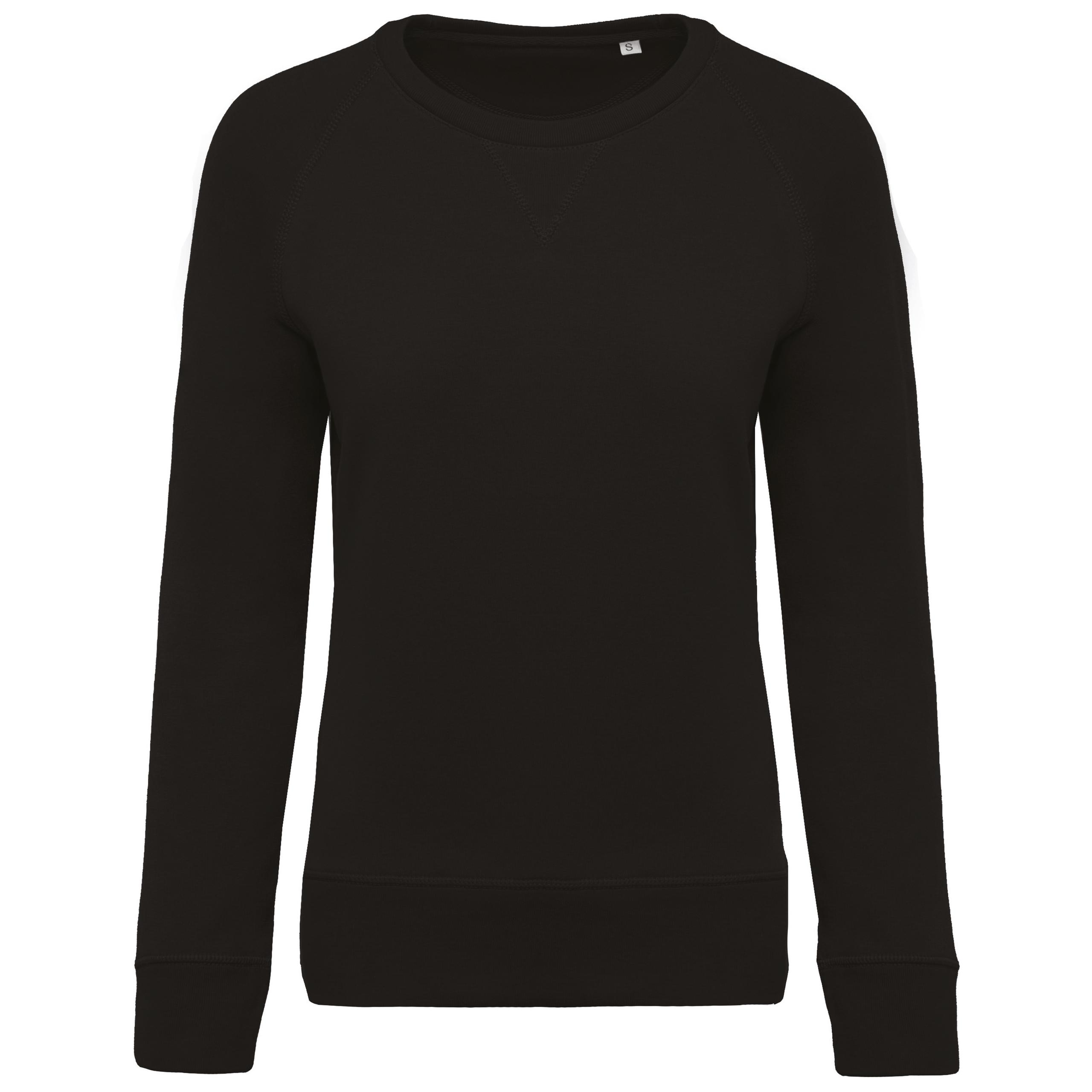 Kariban - Sweat-shirt Bio col rond manches raglan femme - Black - L