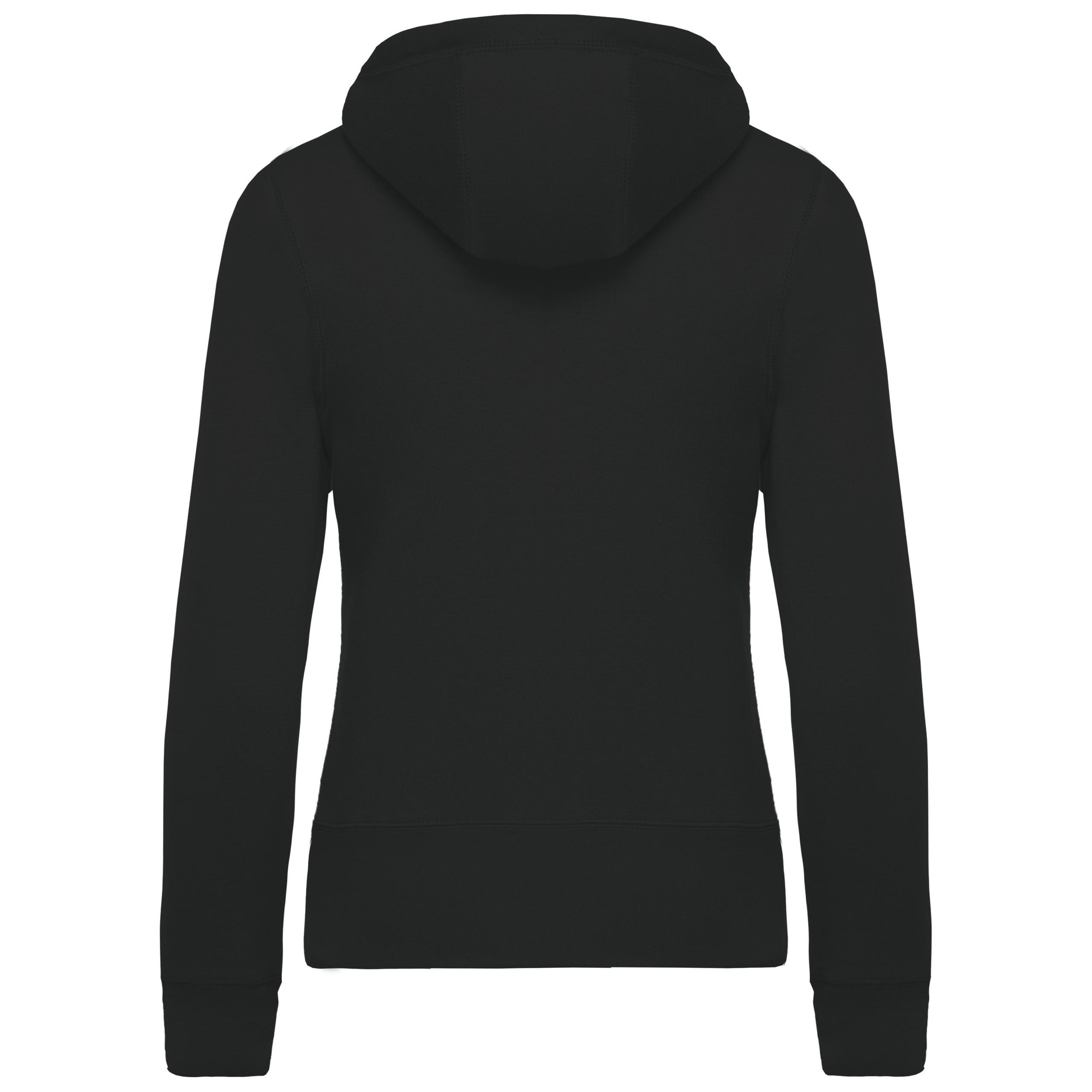 Kariban - Sweat-shirt Bio zippé capuche femme - Black - L