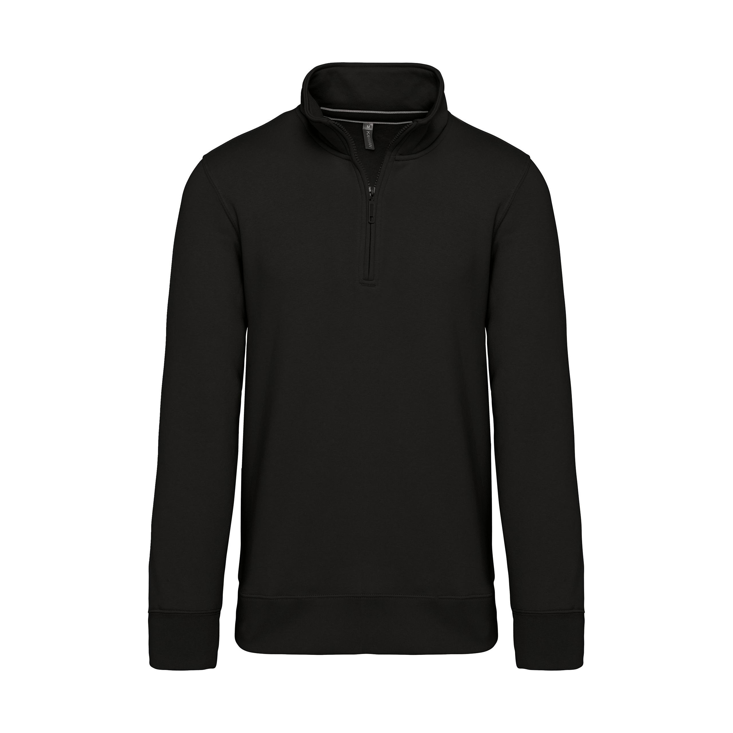 Kariban - Sweat-shirt col zippé - Black - XS