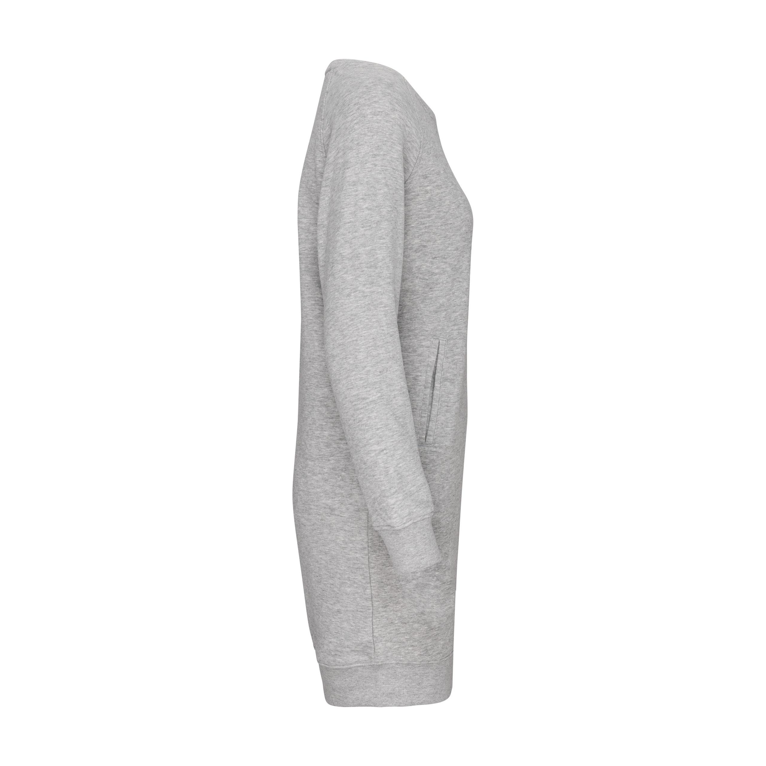 Kariban - Robe Lounge Bio en molleton - Light grey heather - XS