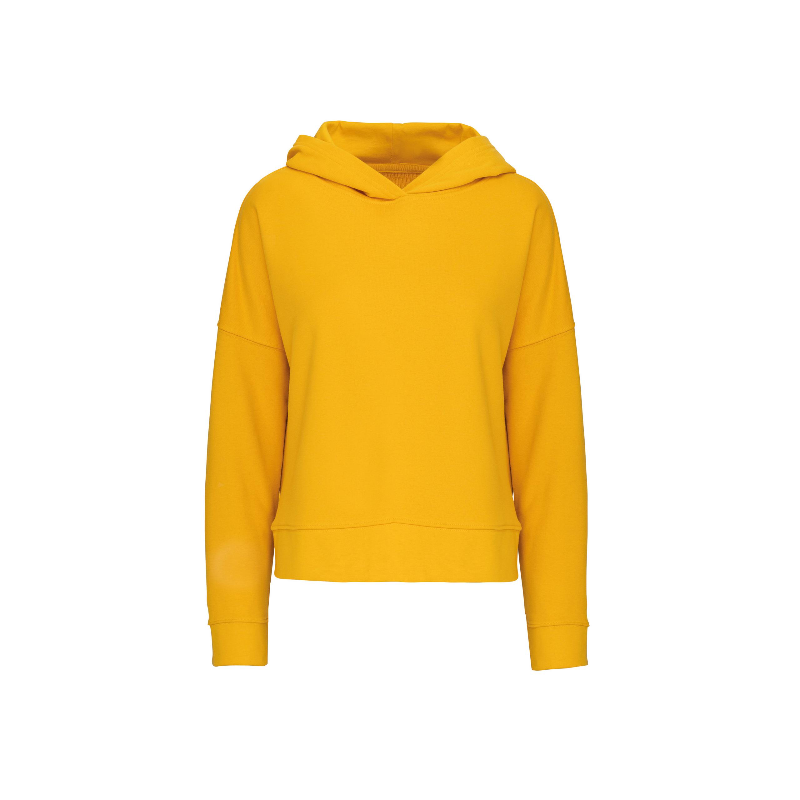 Kariban - Sweat-shirt capuche lounge Bio femme - Mellow Yellow - S/M