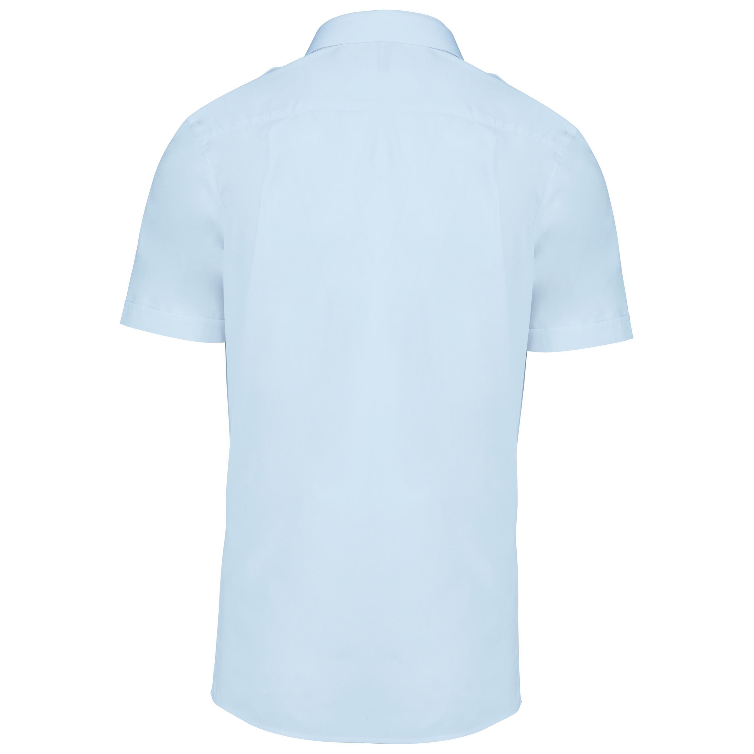 Kariban - Chemise pilote manches courtes homme - Sky Blue - M