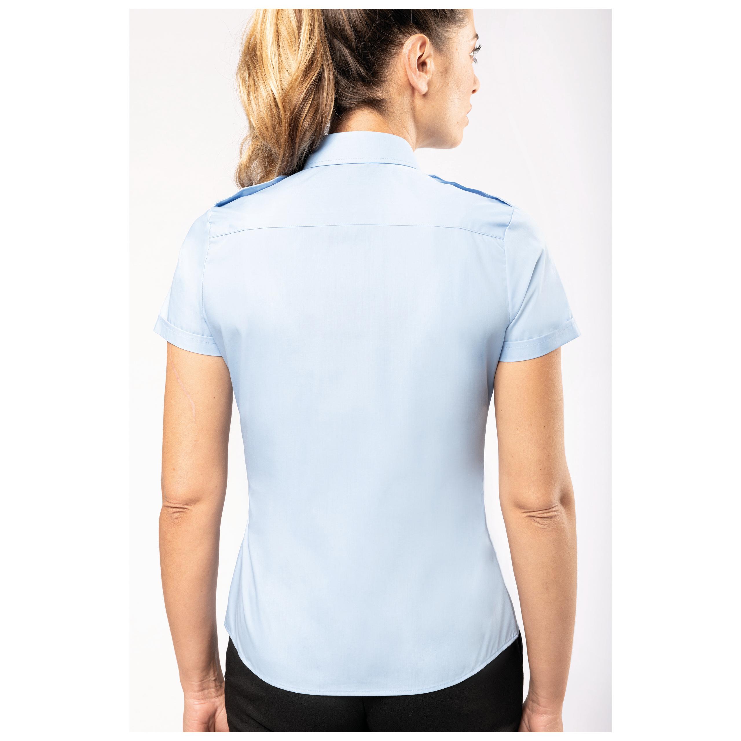 Kariban - Chemise pilote manches courtes femme - Sky Blue - S