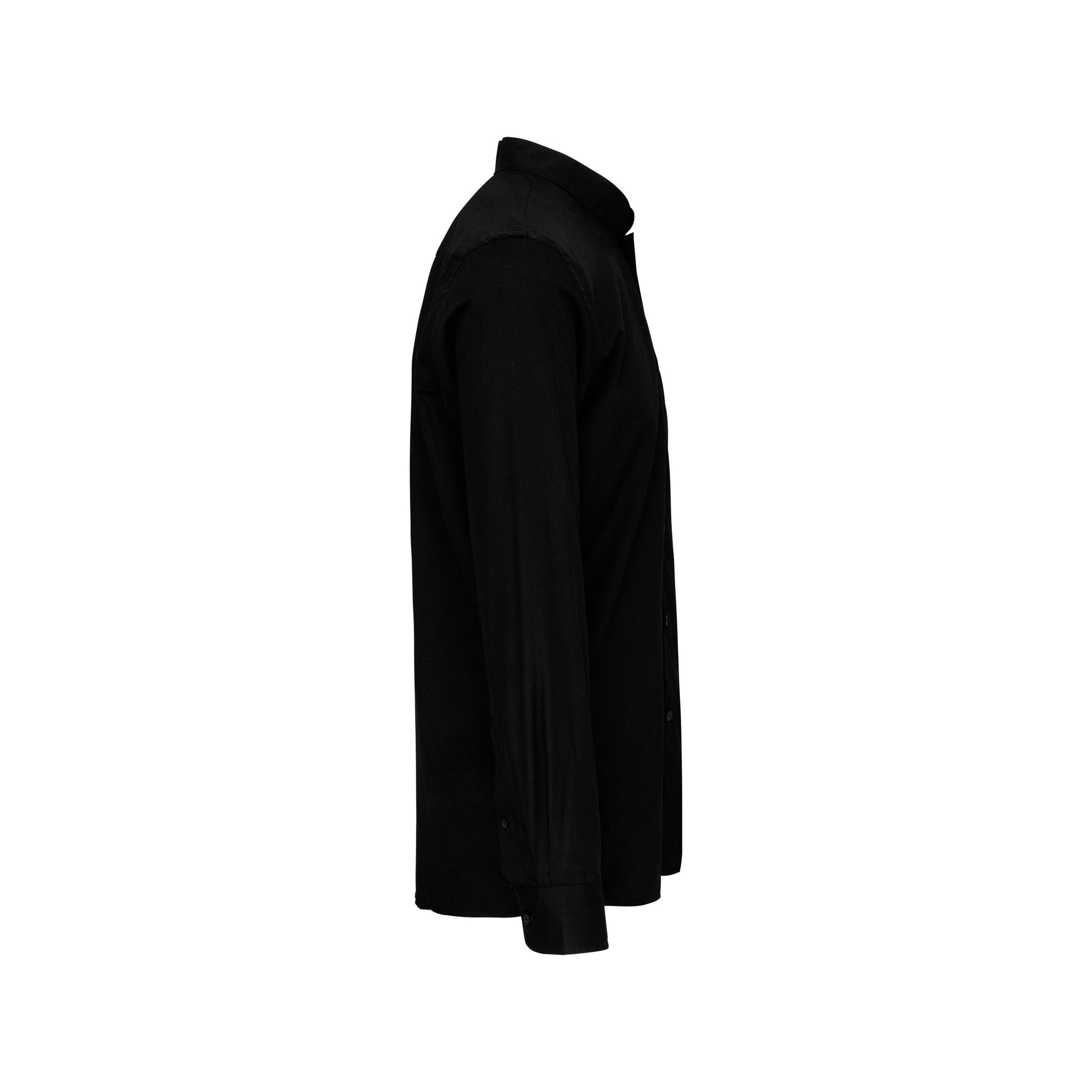 Kariban - Chemise col mao manches longues - Black - S