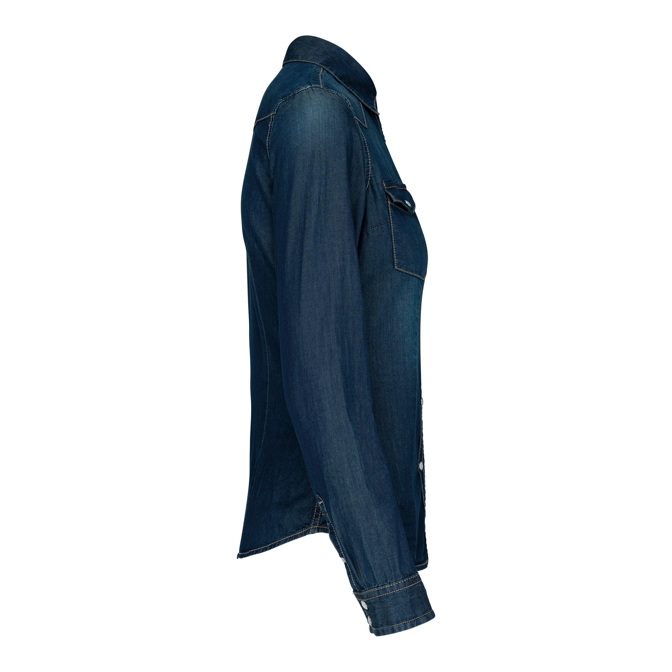 Kariban - Chemise denim manches longues femme - Blue Jean - M