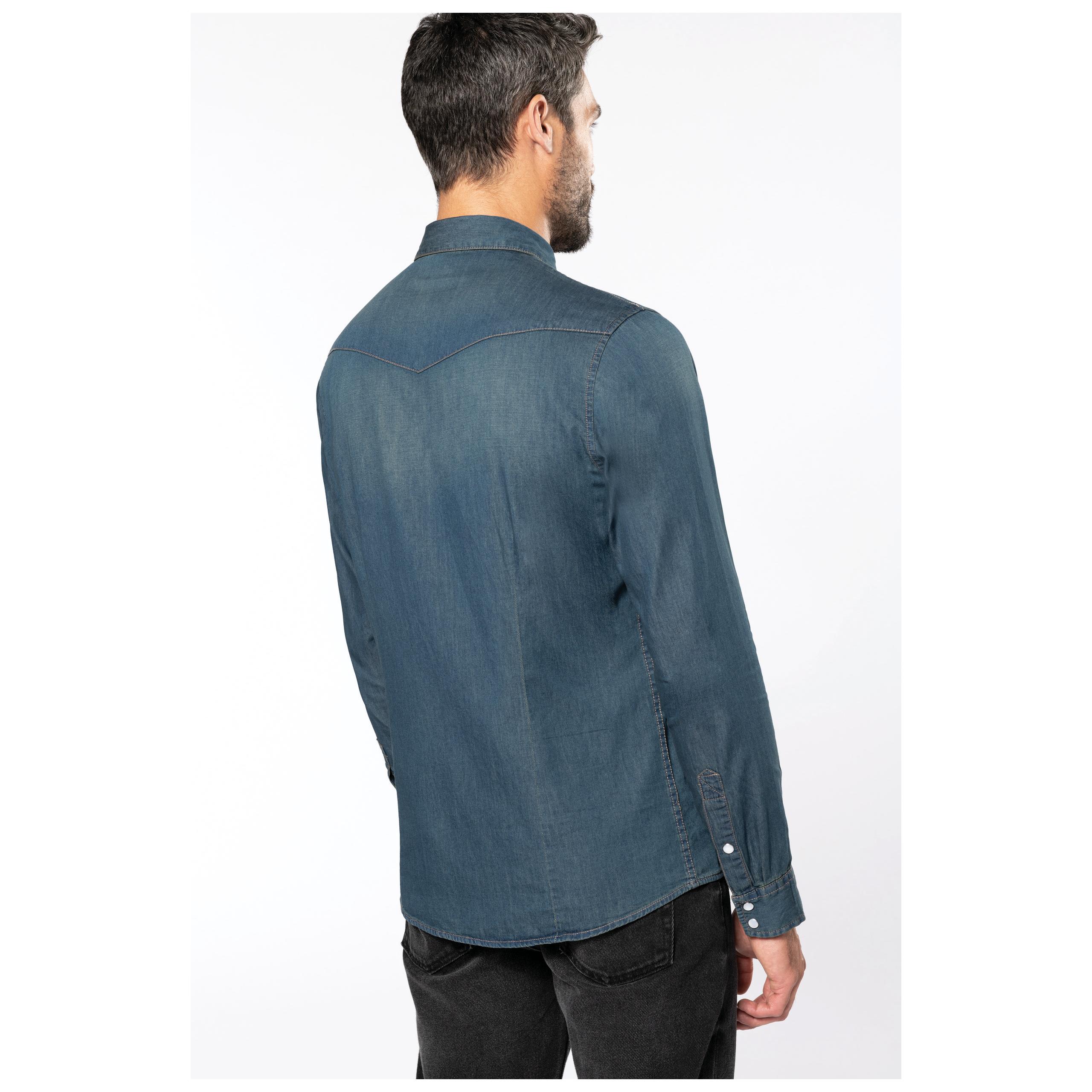 Kariban - Chemise denim manches longues - Blue Jean - M