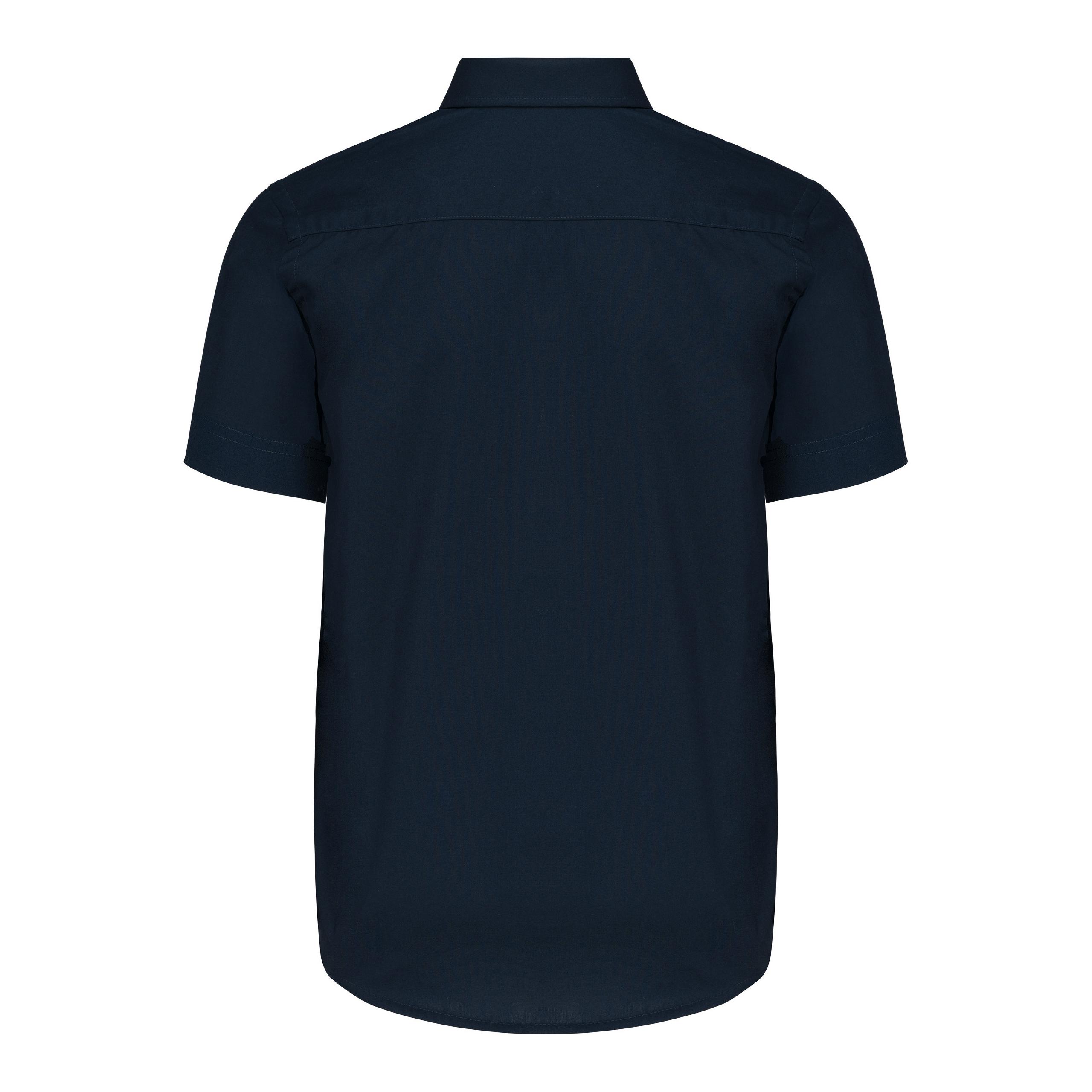 Kariban - Chemise popeline manches courtes enfant - Navy - 6/8 ans