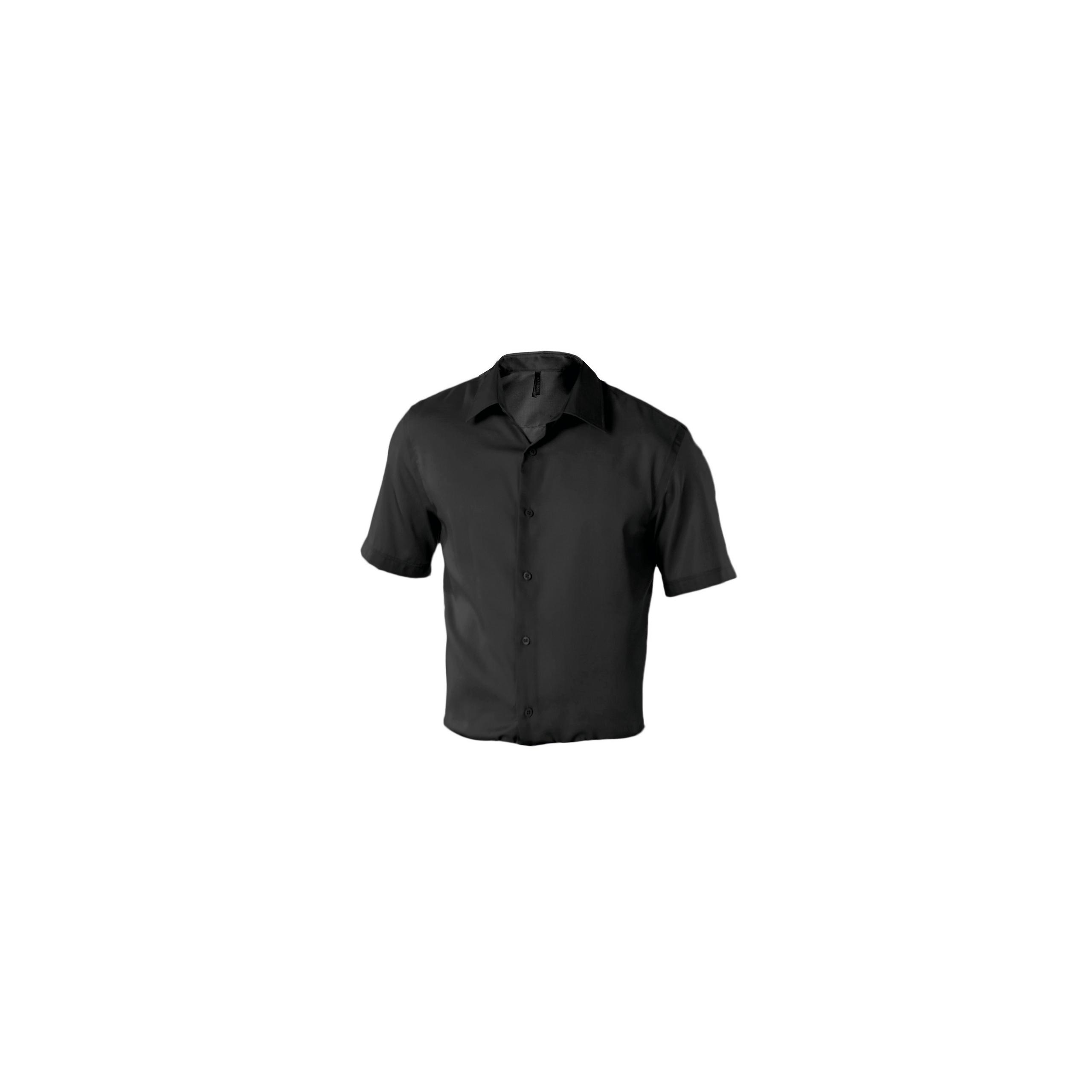 Kariban - Chemise ajustée manches courtes sans repassage - Black - S