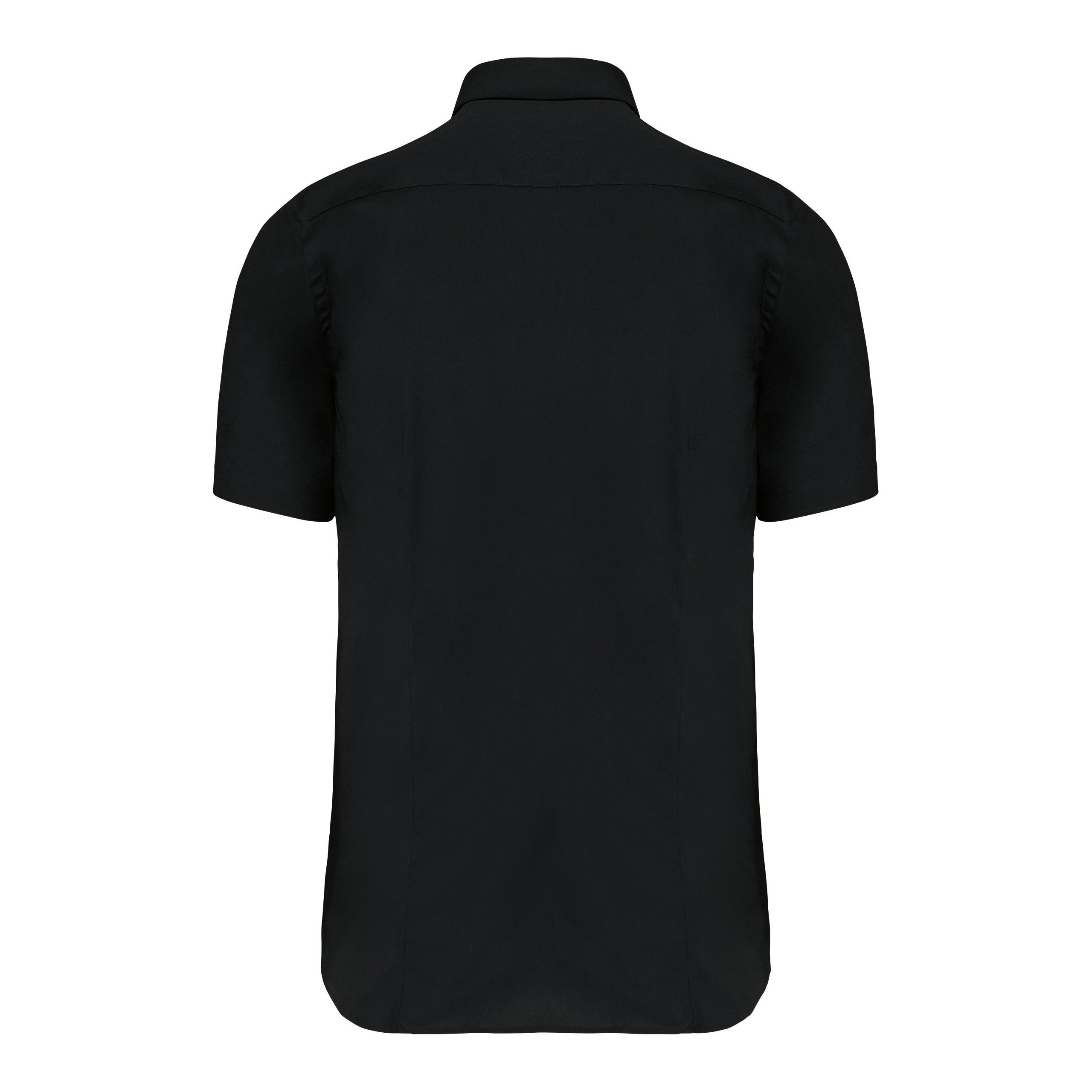 Kariban - Chemise coton / élasthanne manches courtes - Black - 3XL