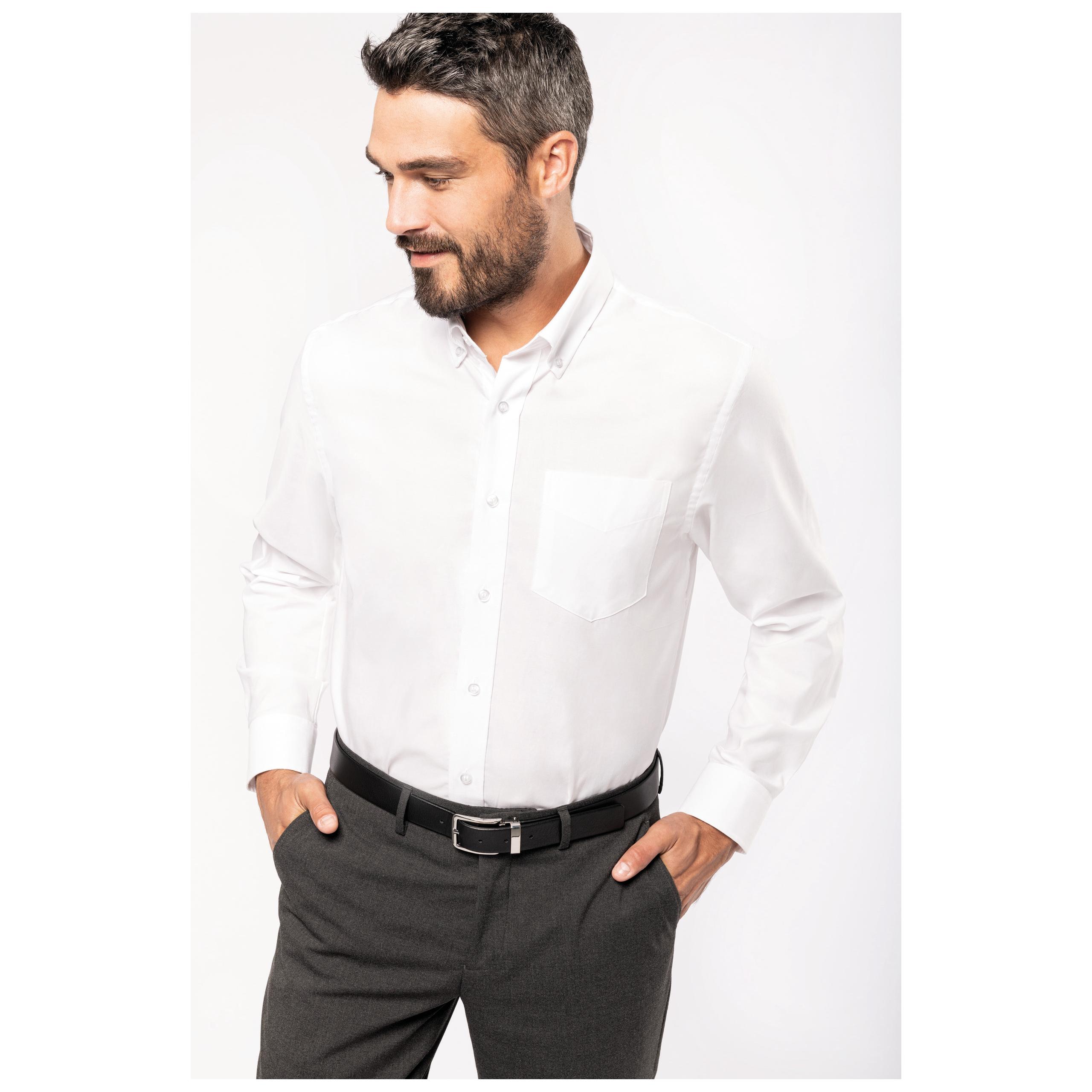 Kariban - Chemise oxford manches longues - Oxford Blue - 3XL