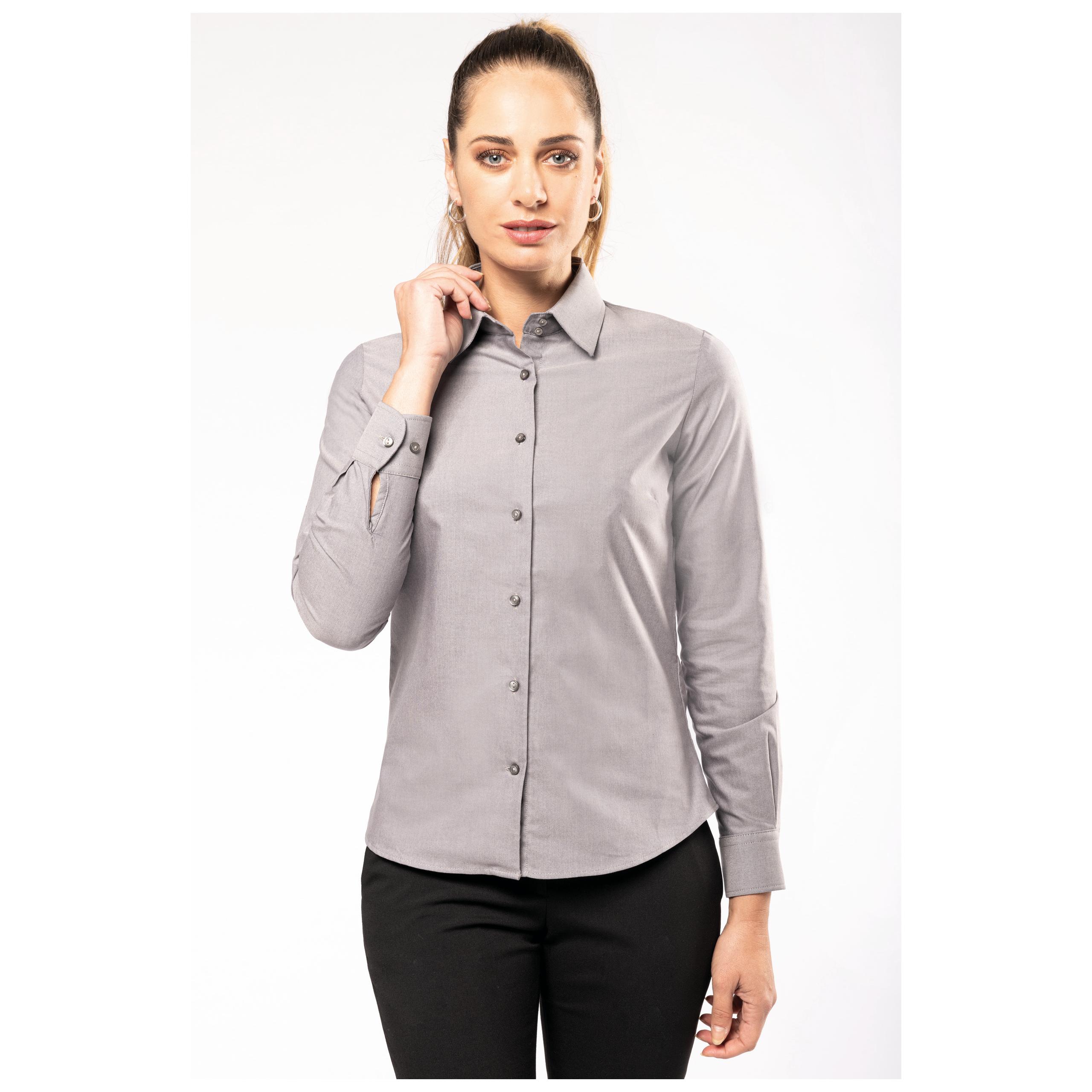 Kariban - Chemise oxford manches longues femme - Oxford Blue - 3XL