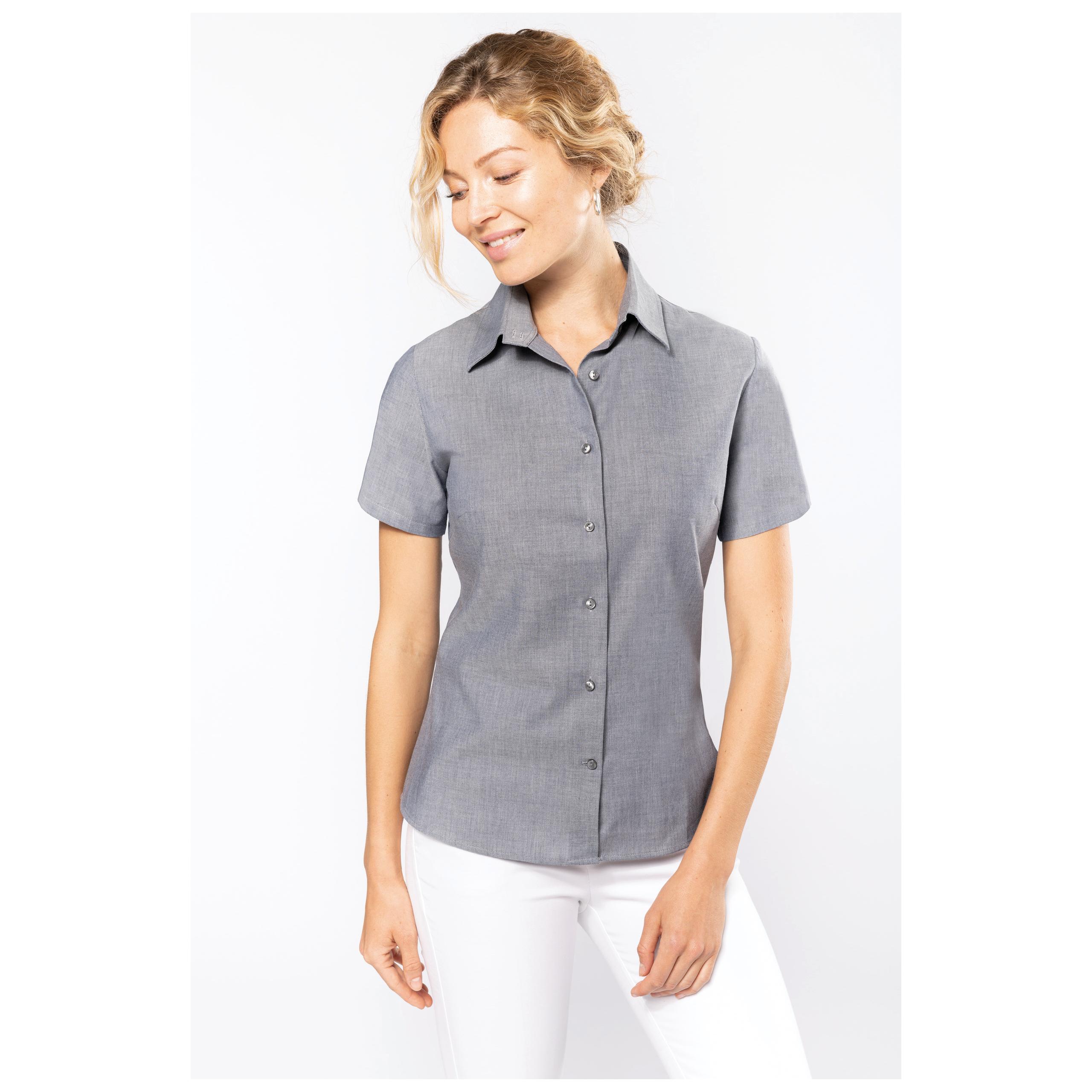 Kariban - Chemise oxford manches courtes femme - Oxford Blue - 3XL