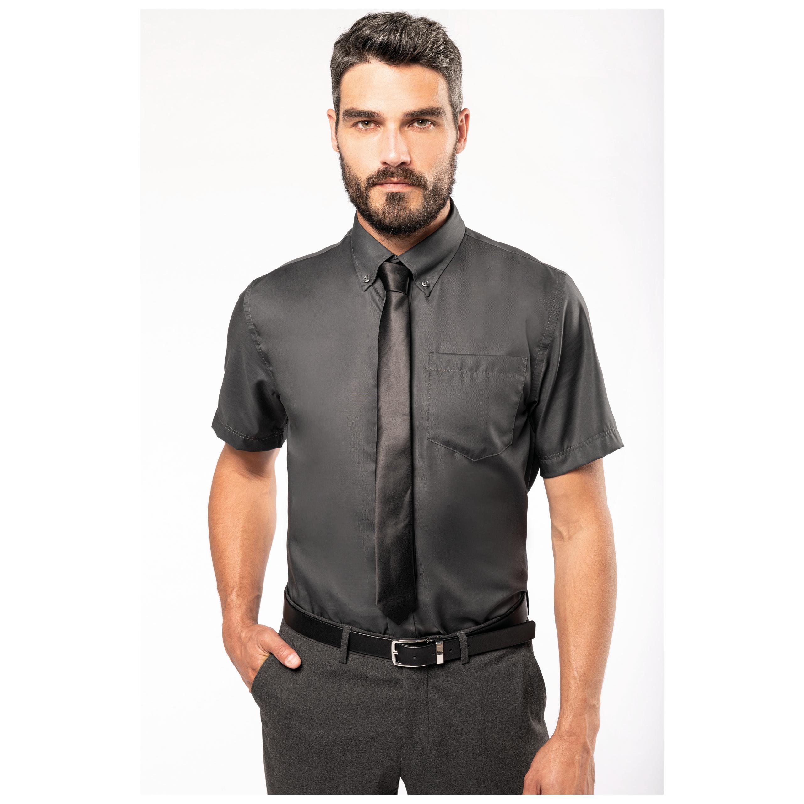 Kariban - Chemise manches courtes sans repassage - Black - 3XL