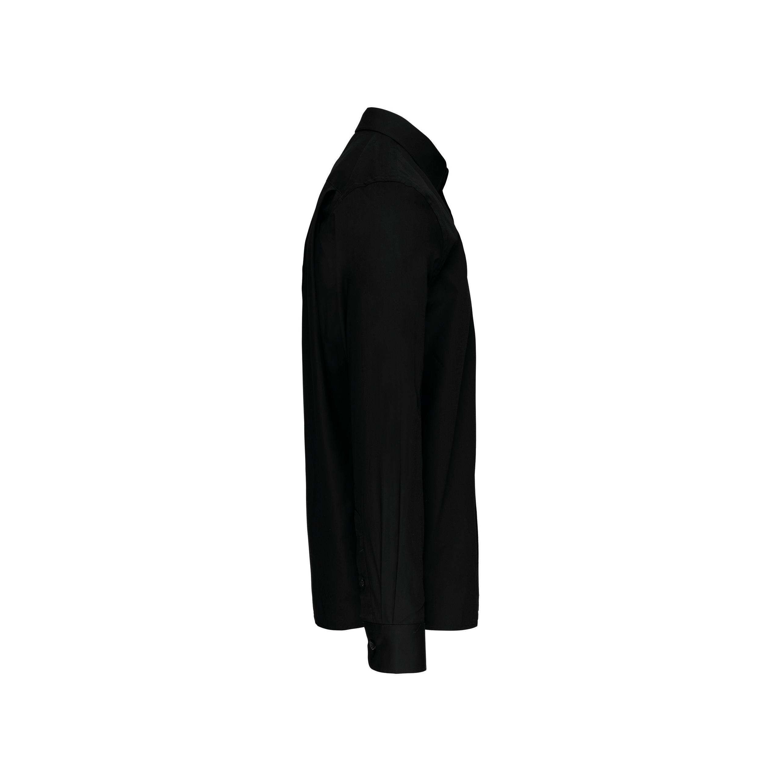 Kariban - Chemise popeline manches longues - Black - 3XL