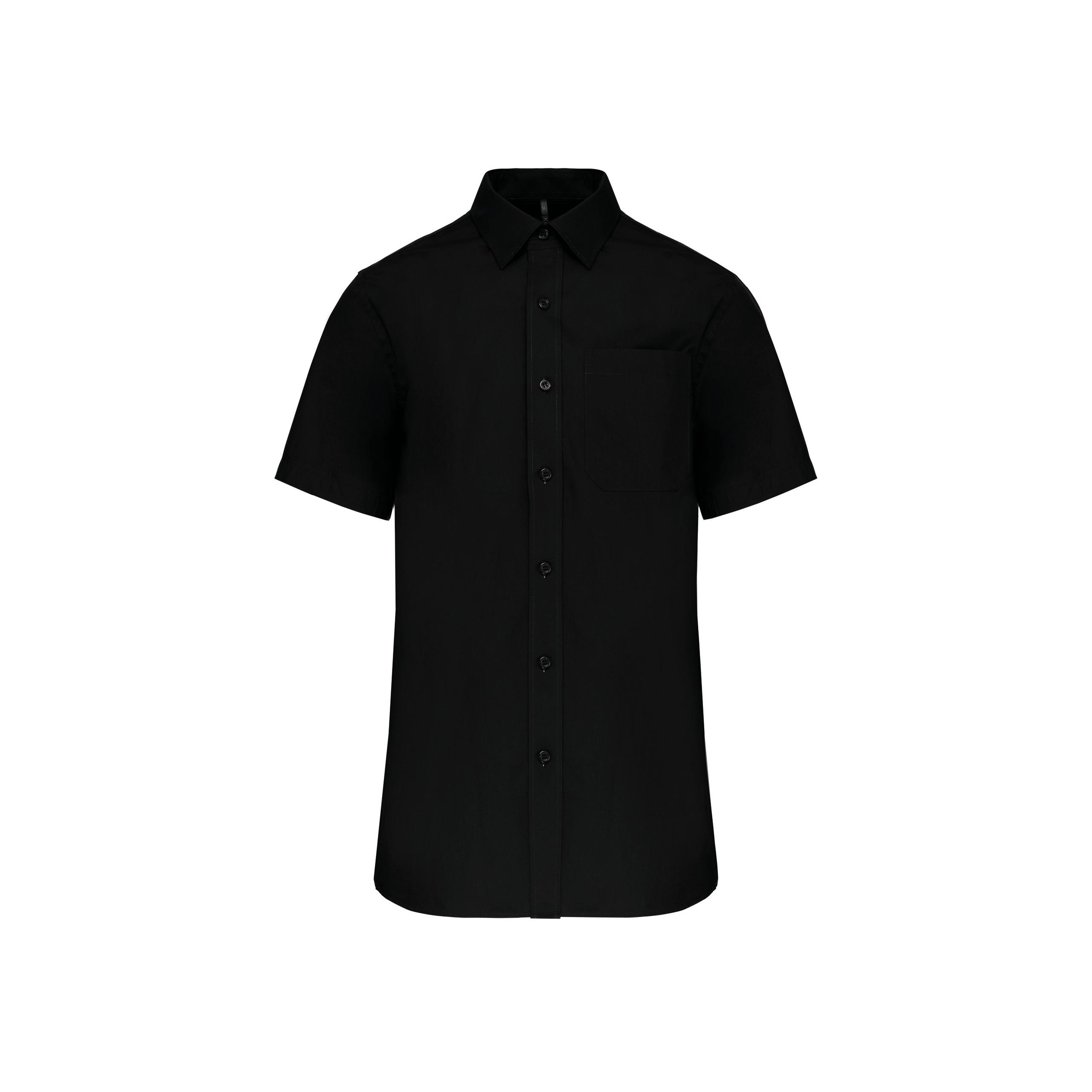 Kariban - Chemise popeline manches courtes - Black - 3XL