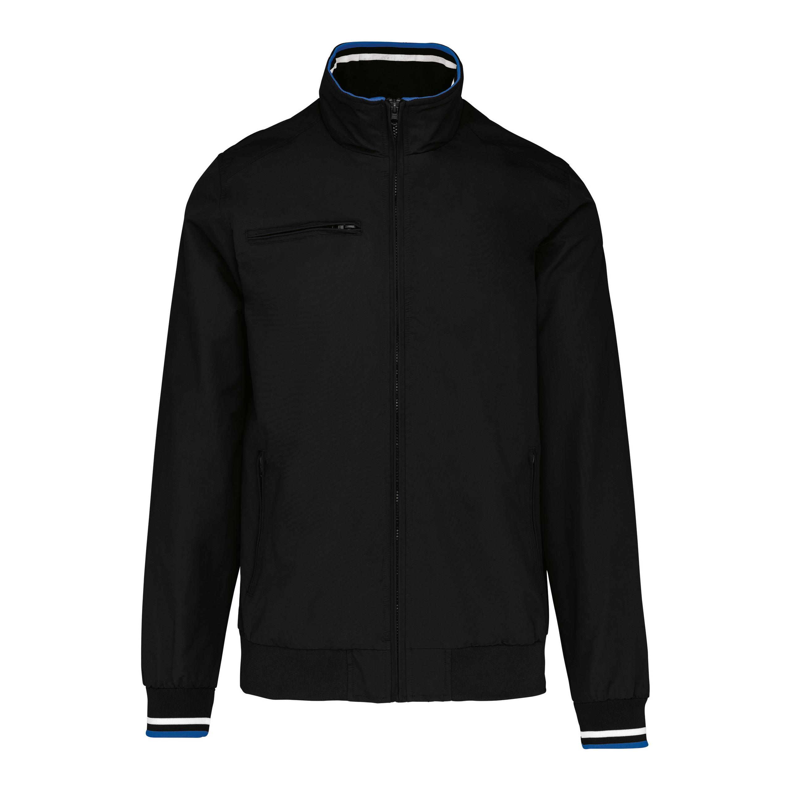 Kariban - Blouson city - Black / White / Blue - S