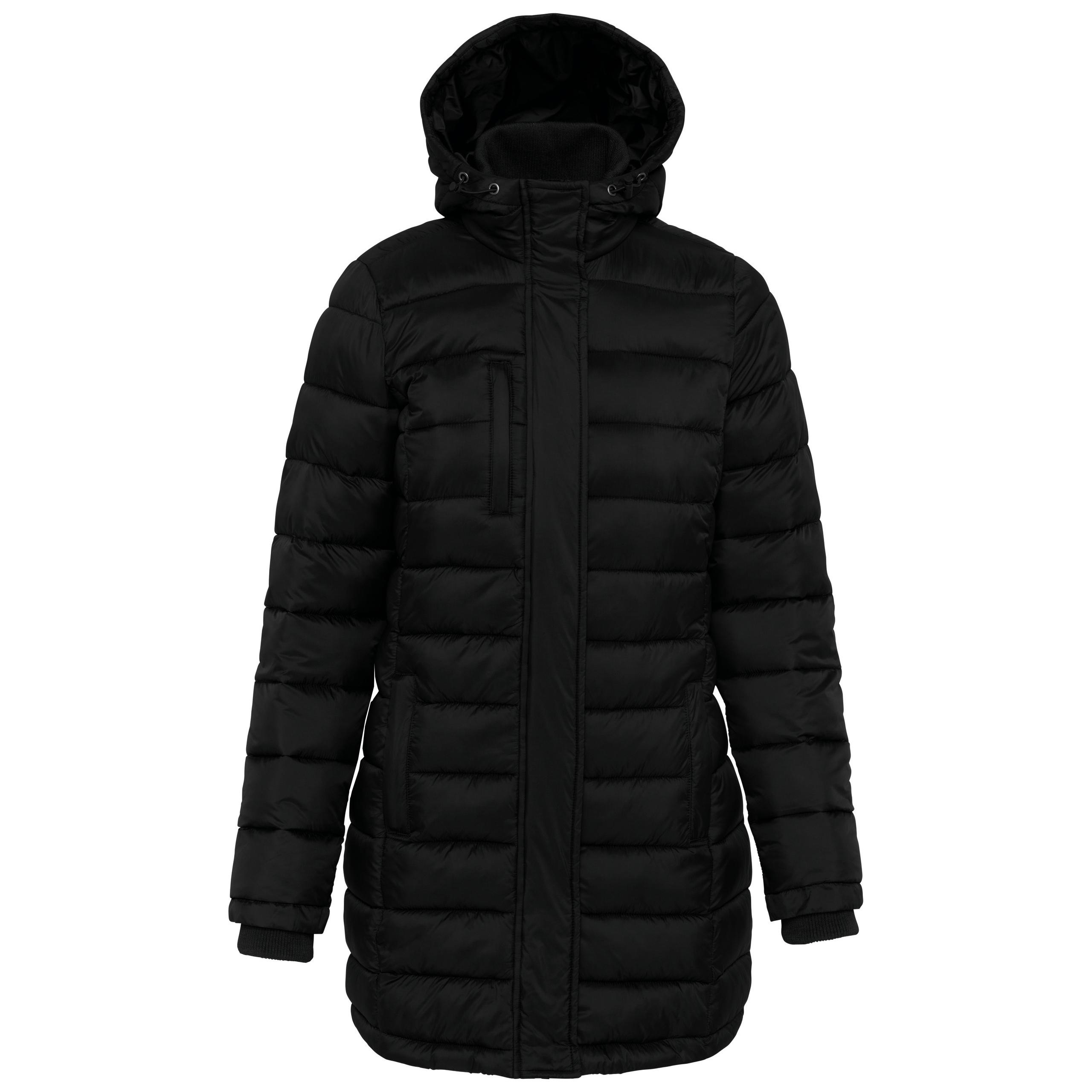 Kariban - Parka doudoune légère à capuche femme - Black - XS