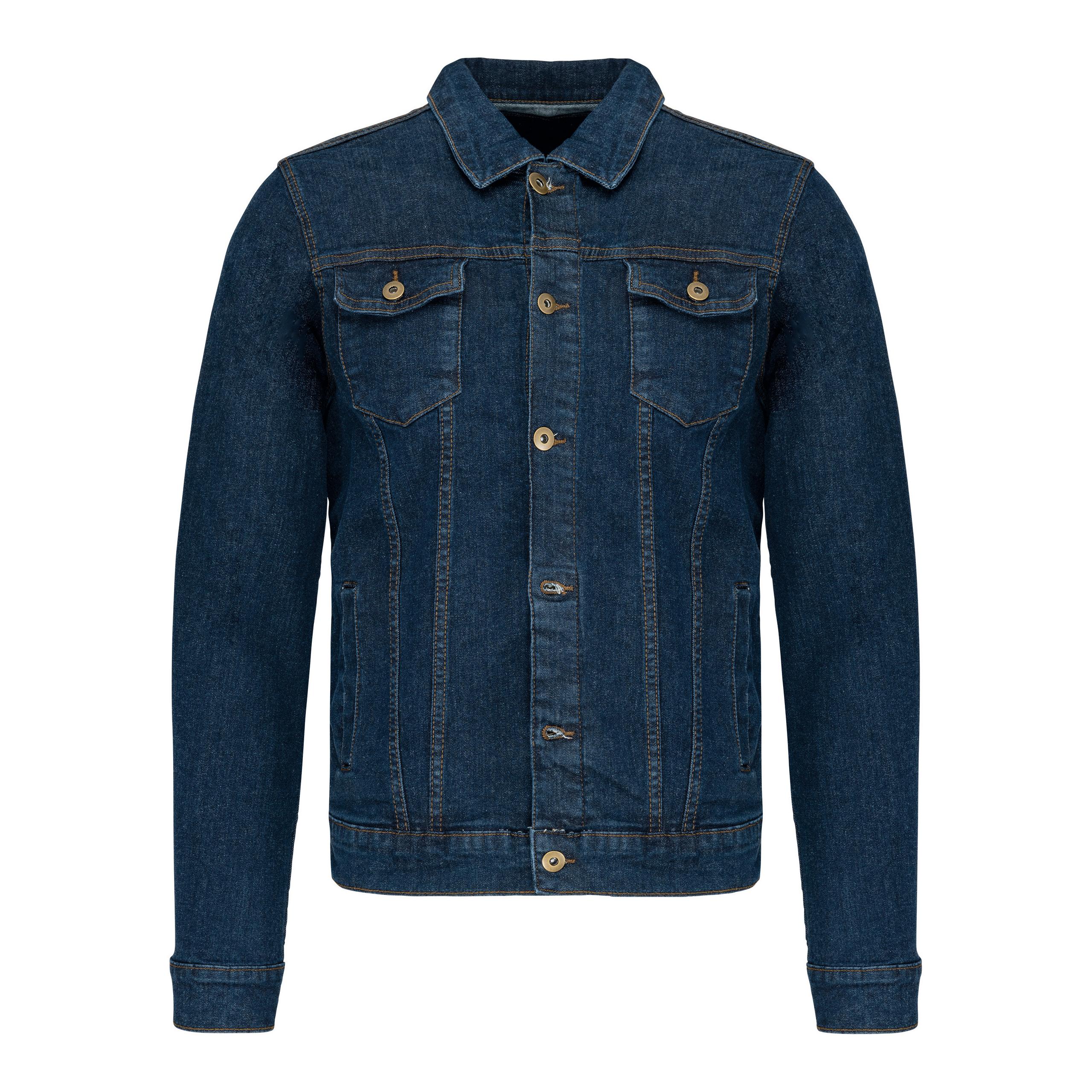 Kariban - Blouson denim non doublé homme - Blue Rinse - S