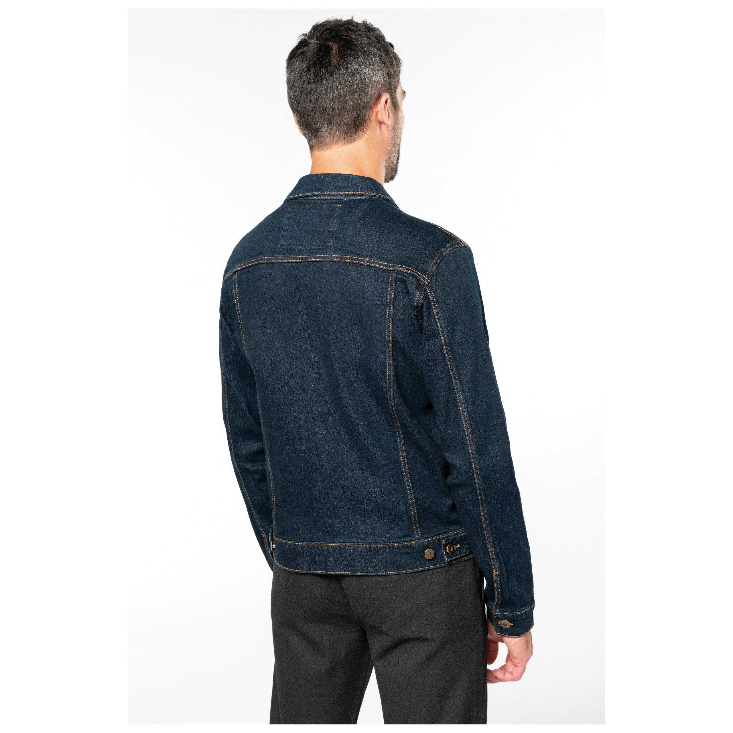 Kariban - Blouson denim non doublé homme - Blue Rinse - S