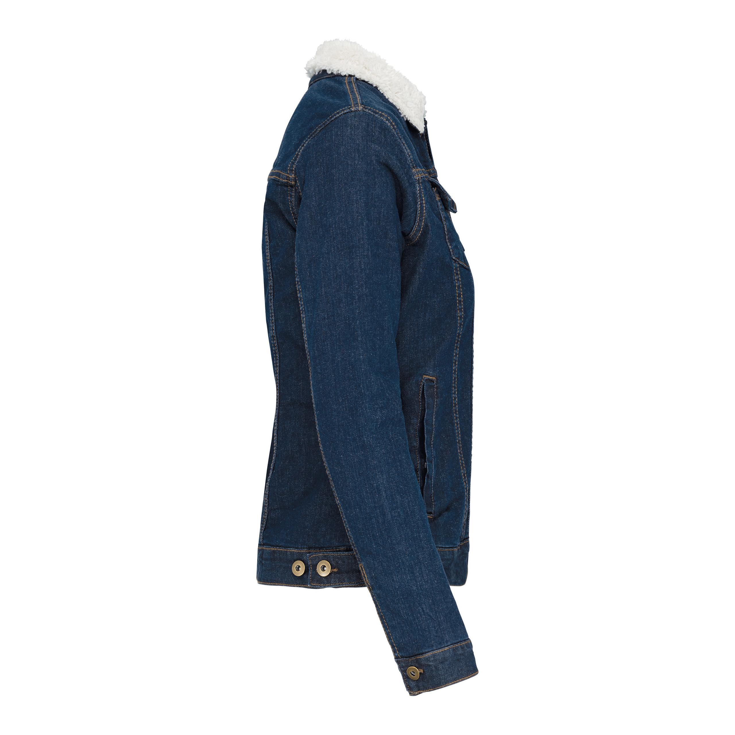 Kariban - Veste denim doublée sherpa femme - Blue Rinse - XS