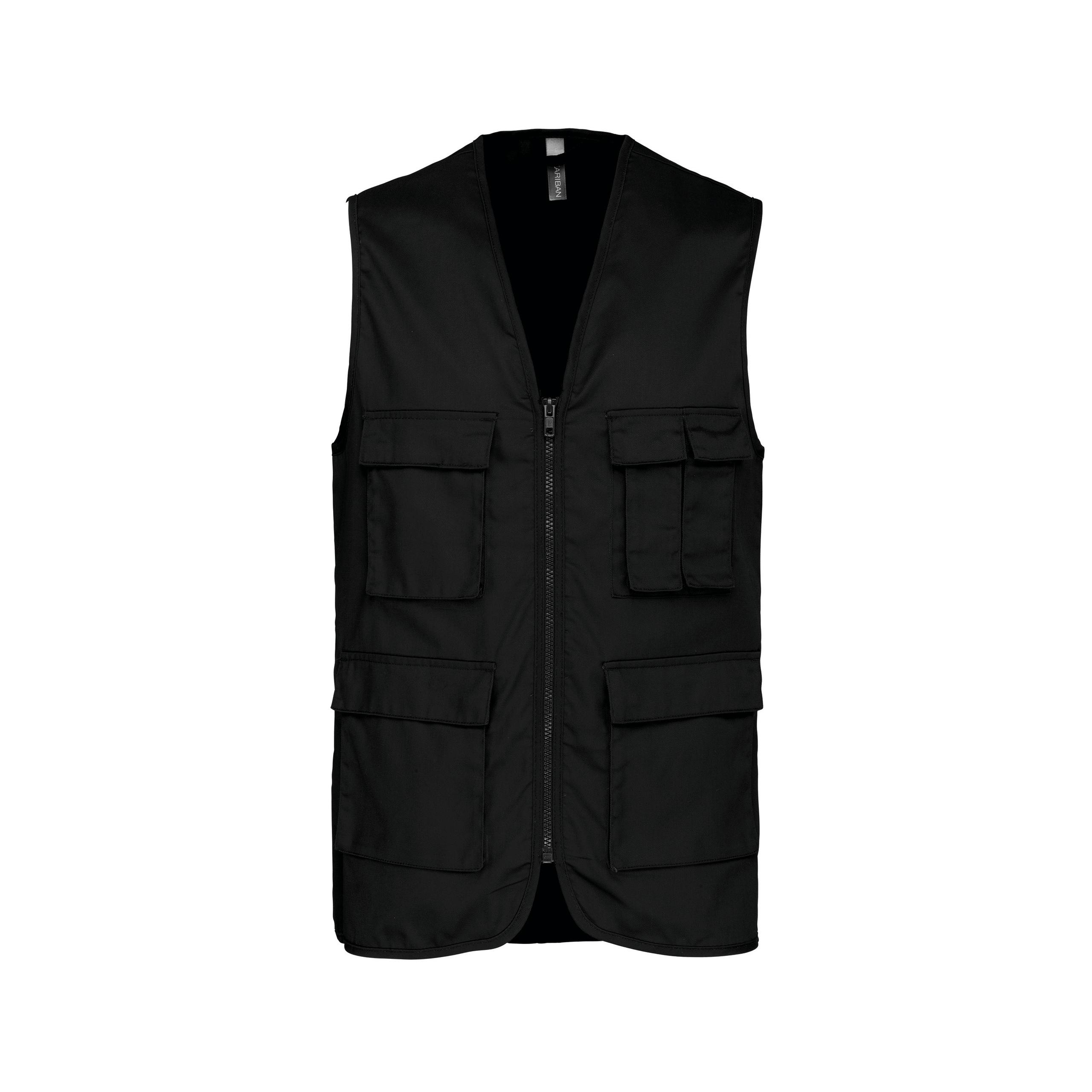 Kariban - Gilet multipoches non doublé - Black - XS