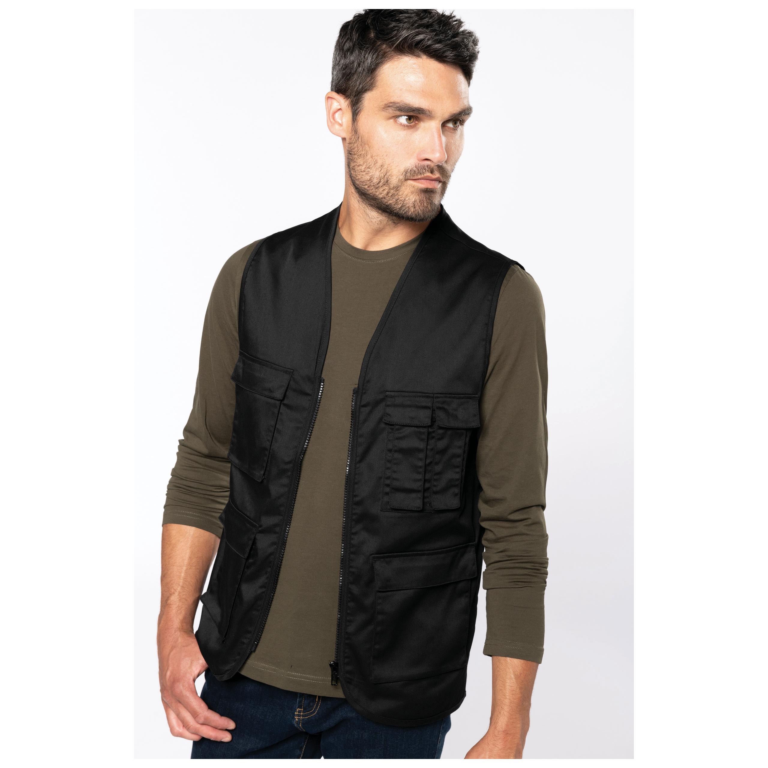 Kariban - Gilet multipoches non doublé - Black - XS