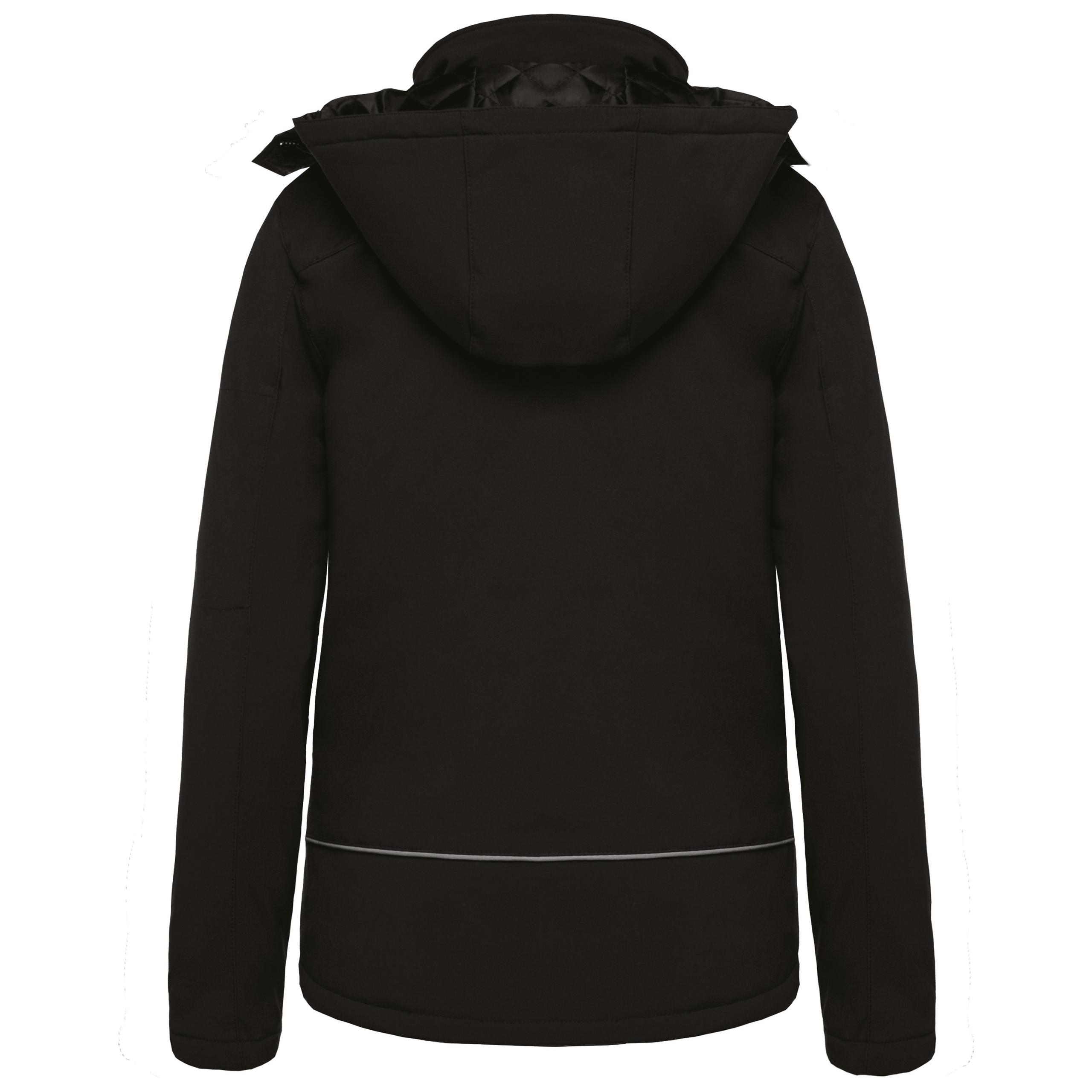 Kariban - Parka softshell doublée capuche femme - Black - XS