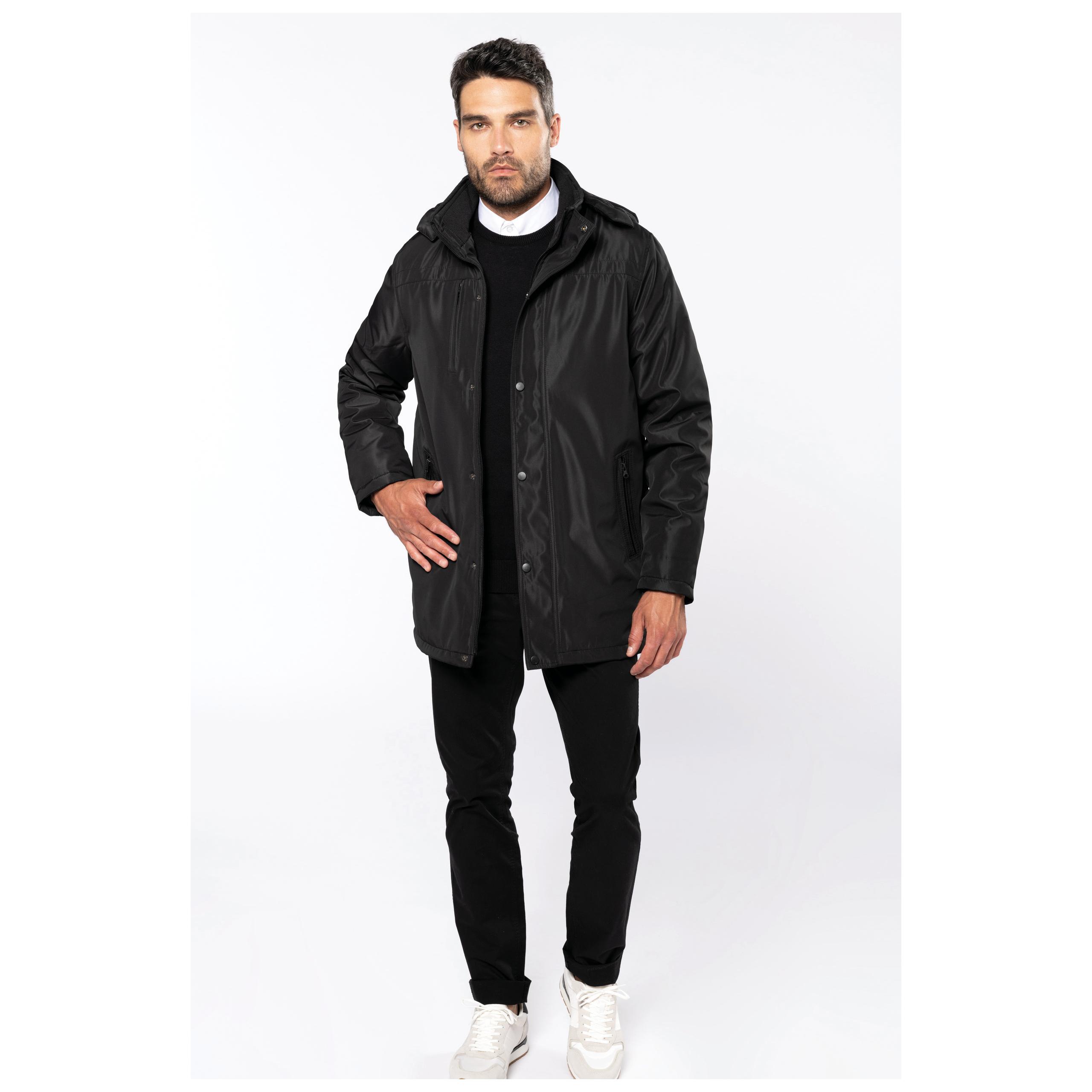 Kariban - Parka avec capuche amovible - Black - S