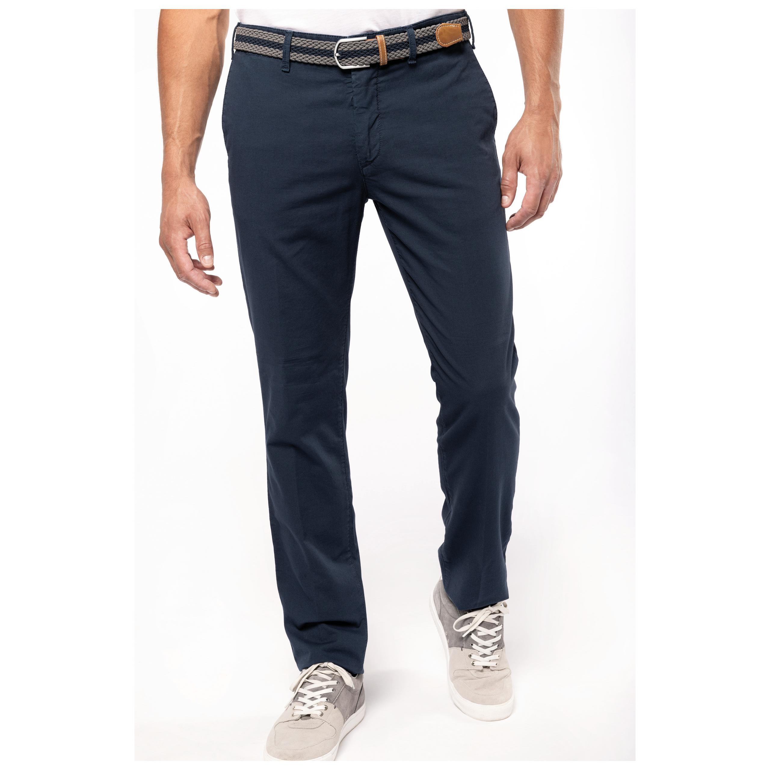 Kariban - Pantalon chino homme - Washed Light Charcoal - 36 FR