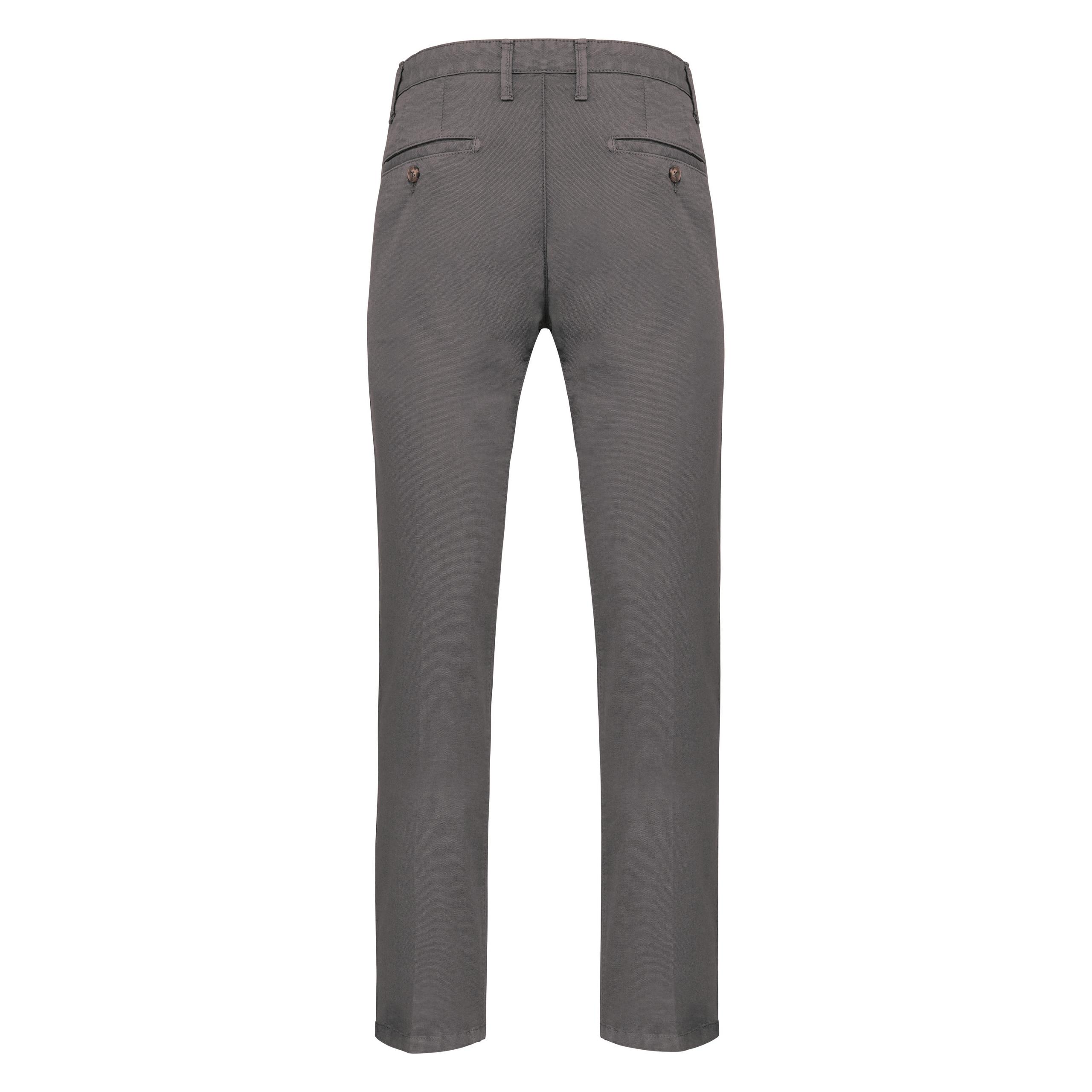 Kariban - Pantalon chino homme - Washed Light Charcoal - 36 FR