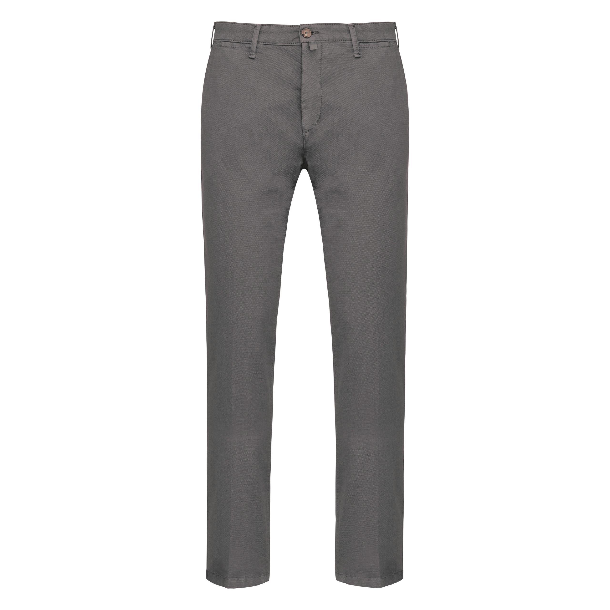 Kariban - Pantalon chino homme - Washed Light Charcoal - 36 FR