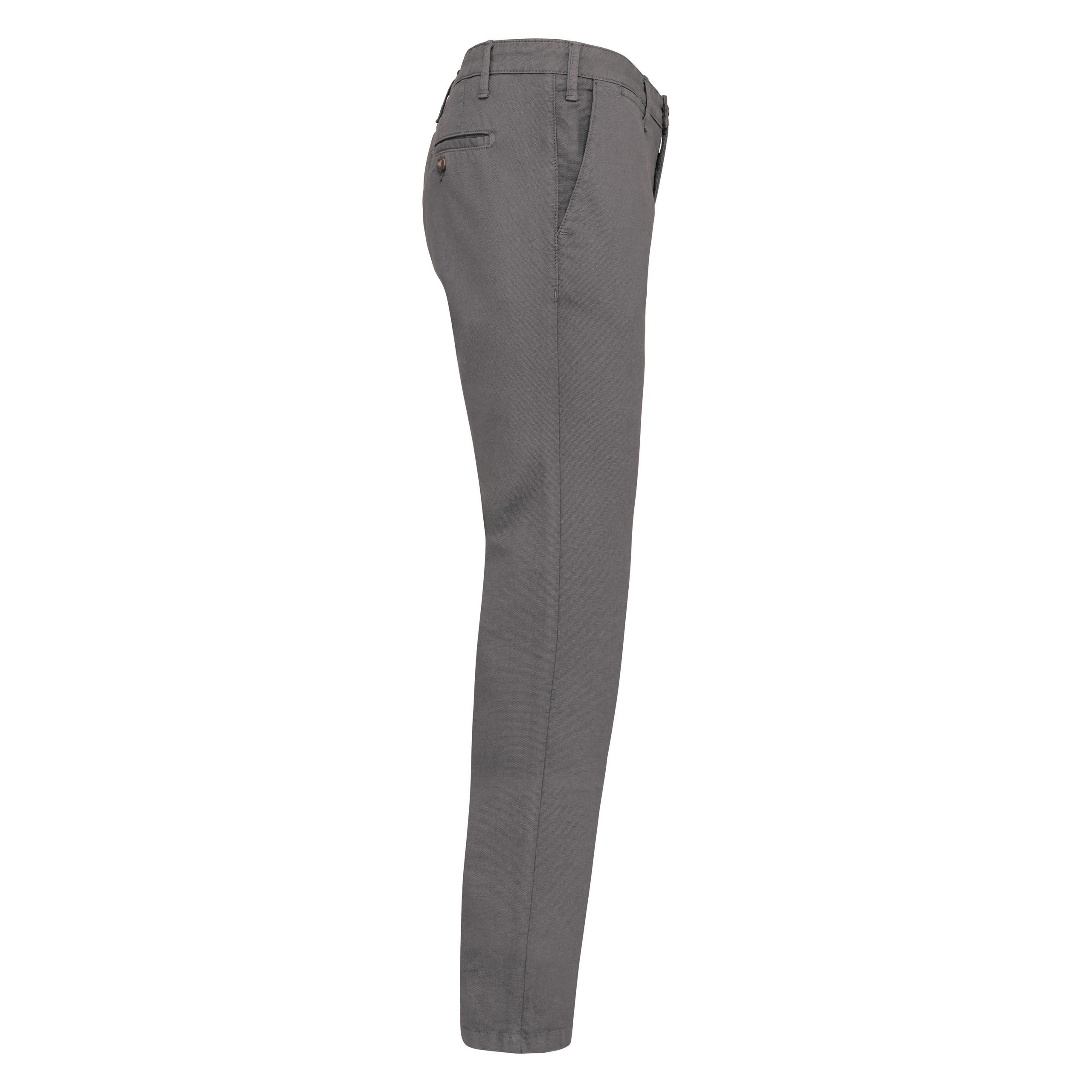 Kariban - Pantalon chino homme - Washed Light Charcoal - 36 FR