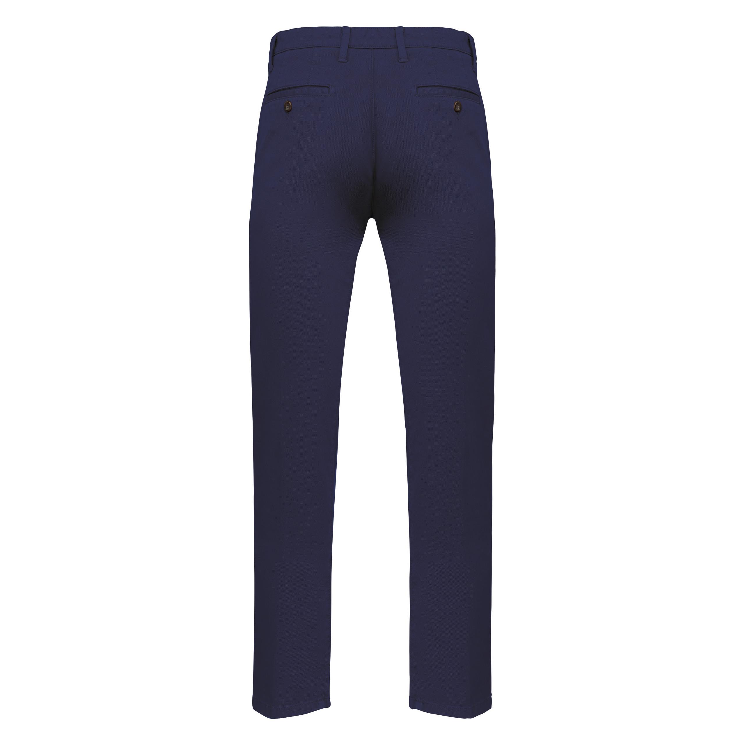 Kariban - Pantalon chino homme - Washed evening blue - 36 FR