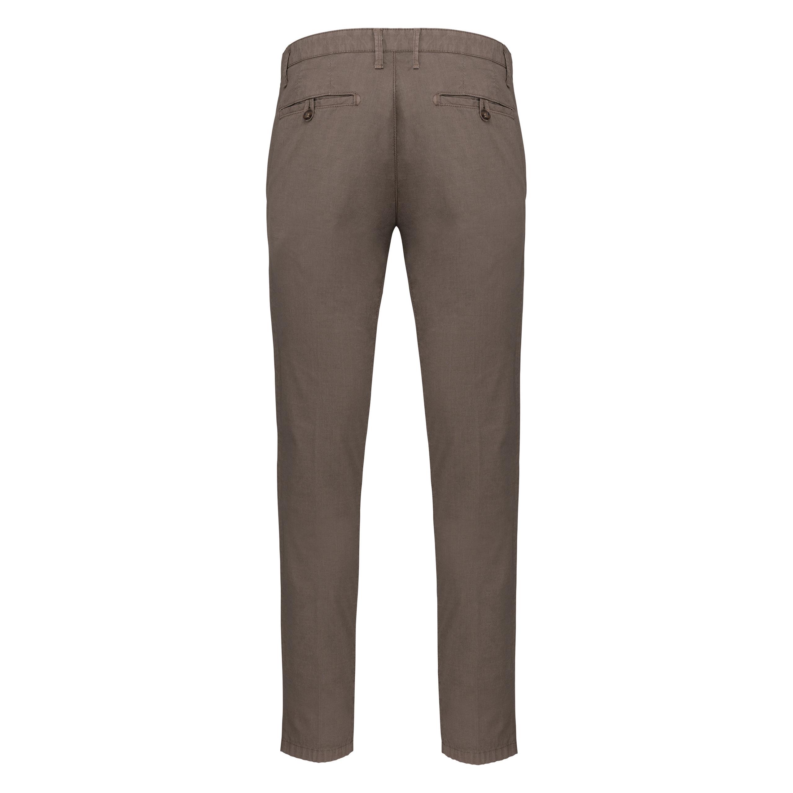 Kariban - Pantalon chino homme - Washed Brown - 36 FR