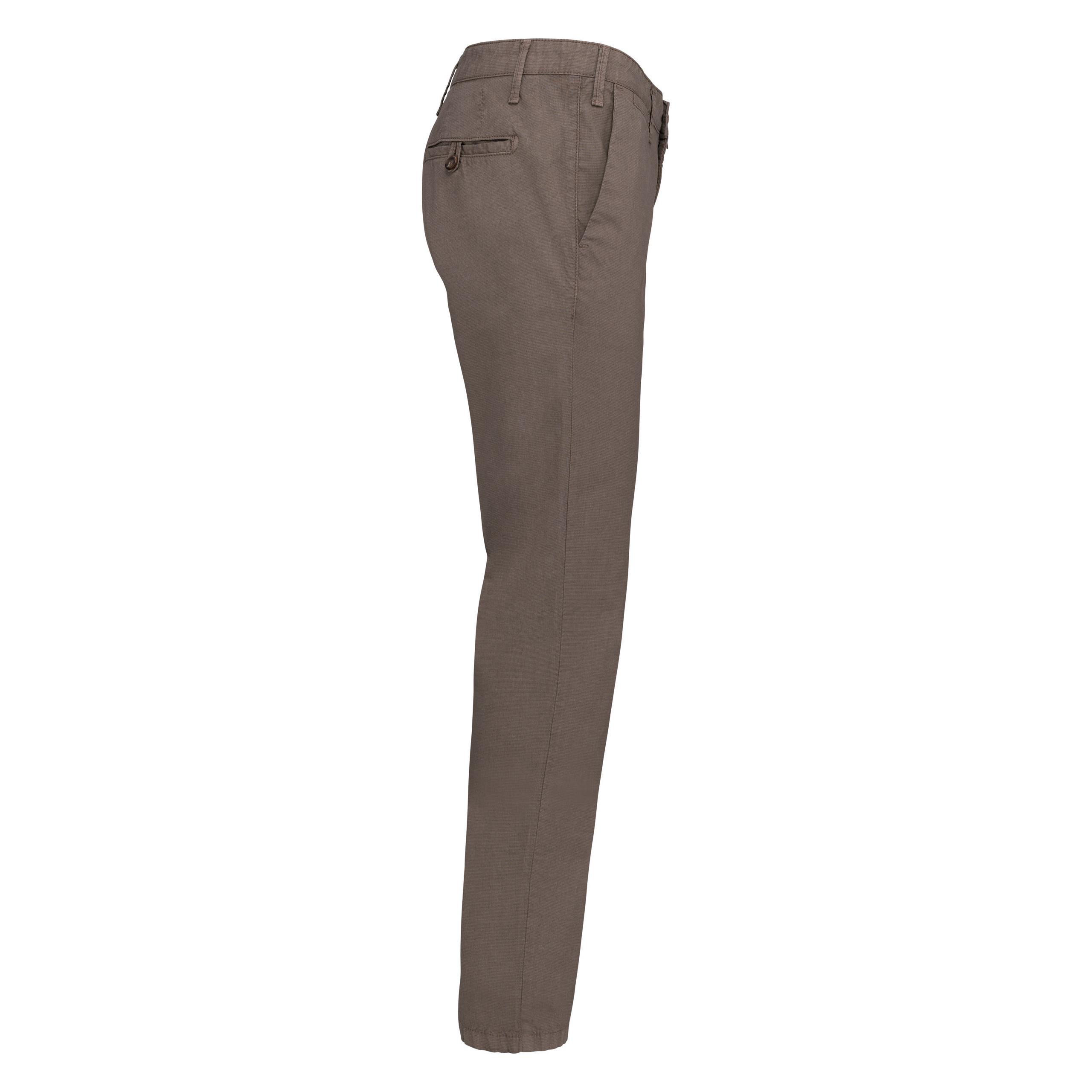 Kariban - Pantalon chino homme - Washed Brown - 36 FR