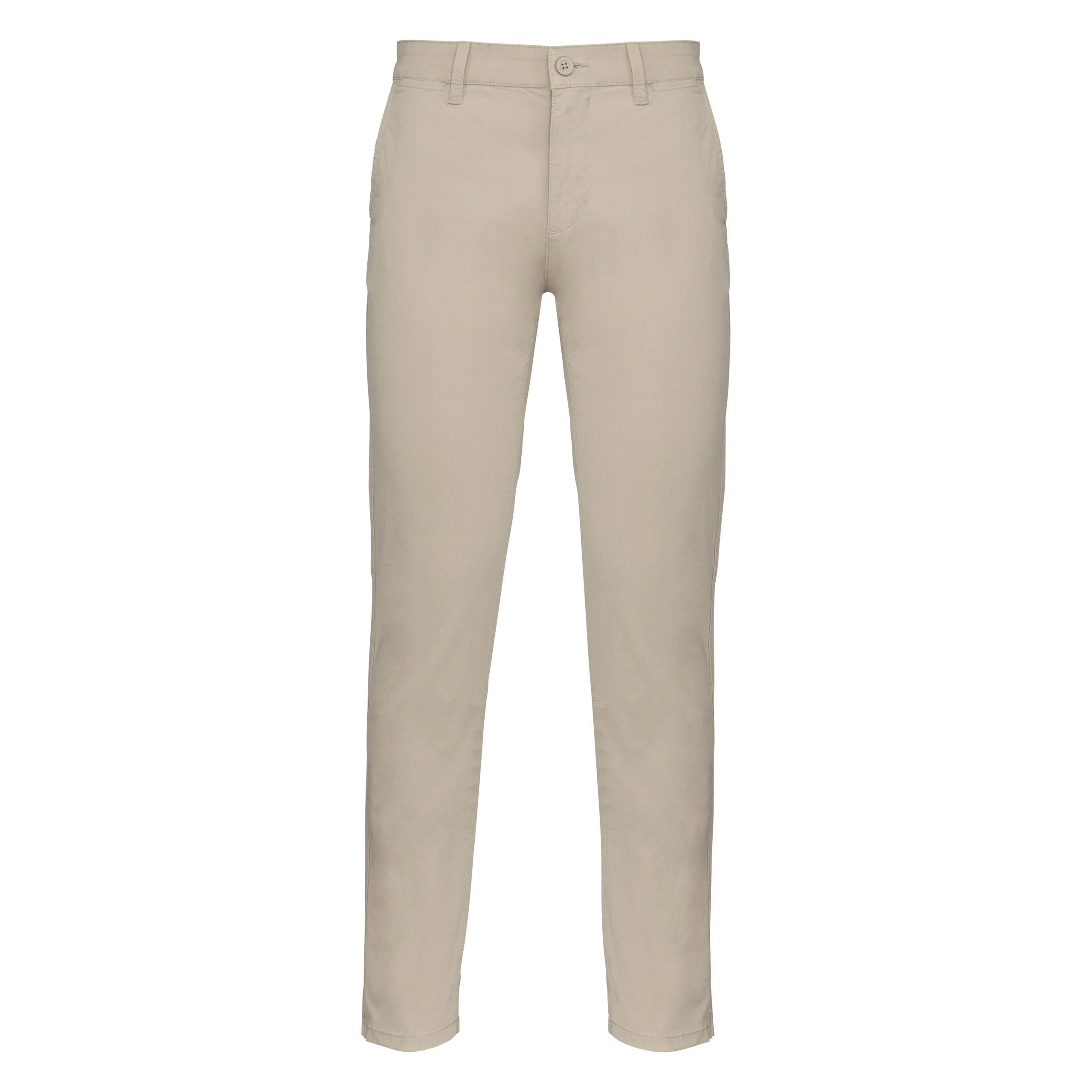 Kariban - Pantalon chino homme - Beige - 38 FR